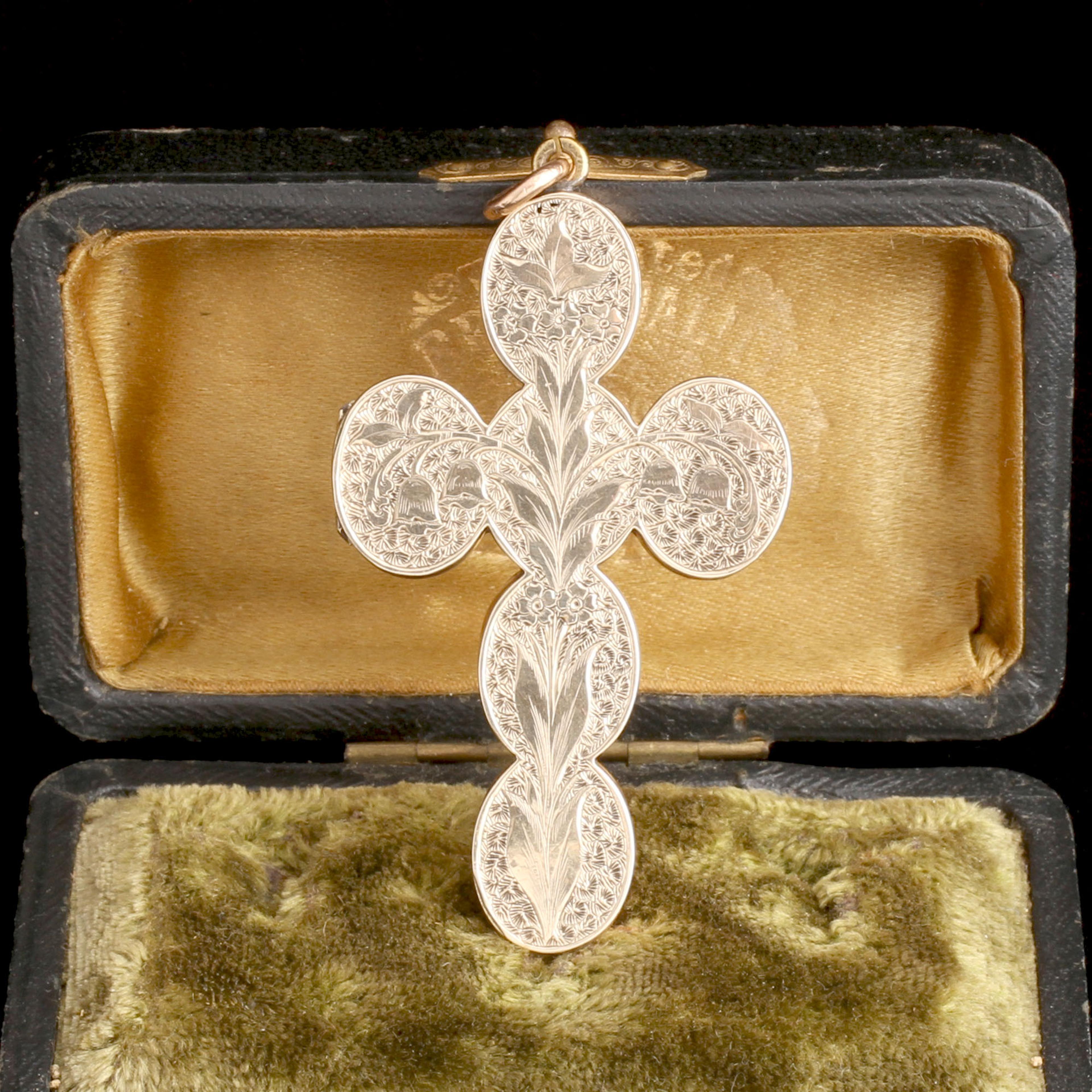 Victorian 12 Compartment Cross Locket