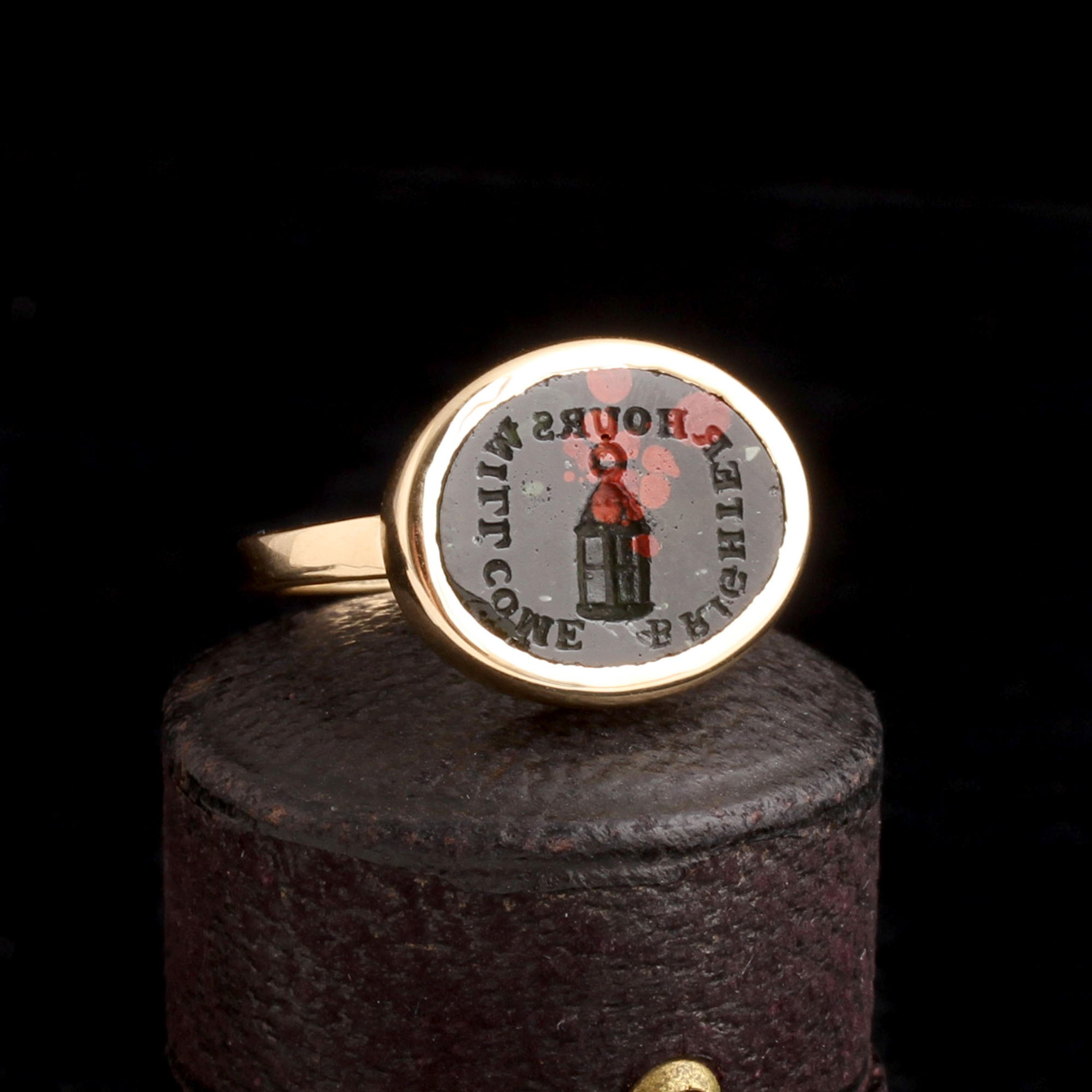 "Brighter Hours Will Come" Wax Seal Ring