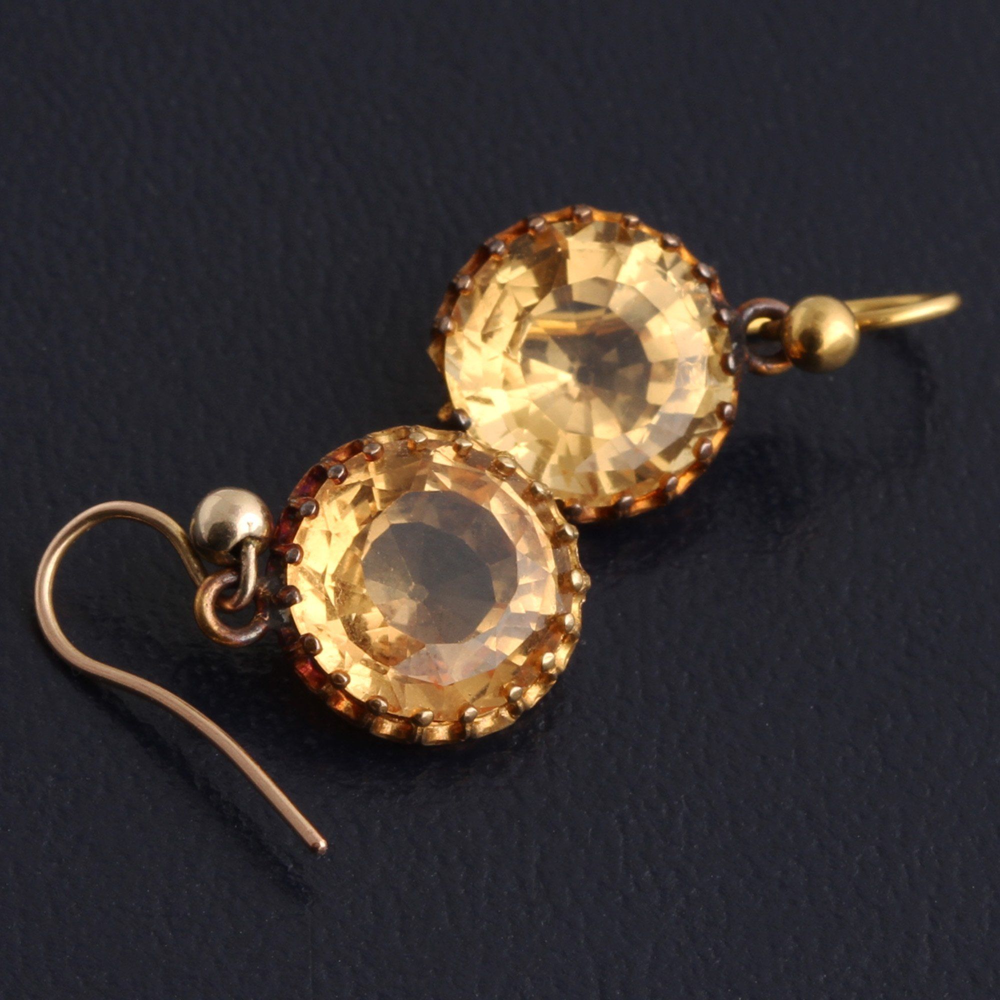 Victorian Topaz Earrings