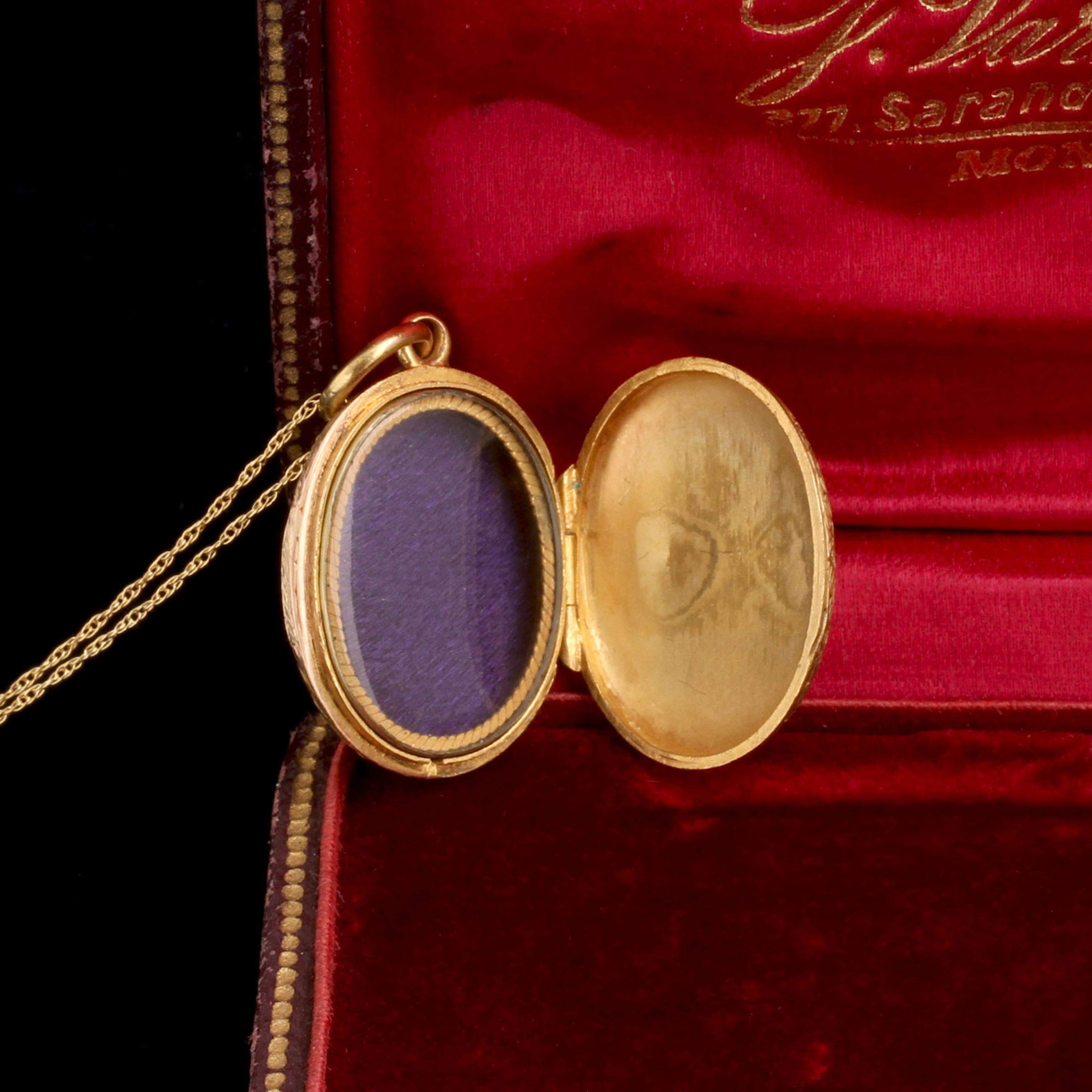 Detail of Victorian Anchor Locket