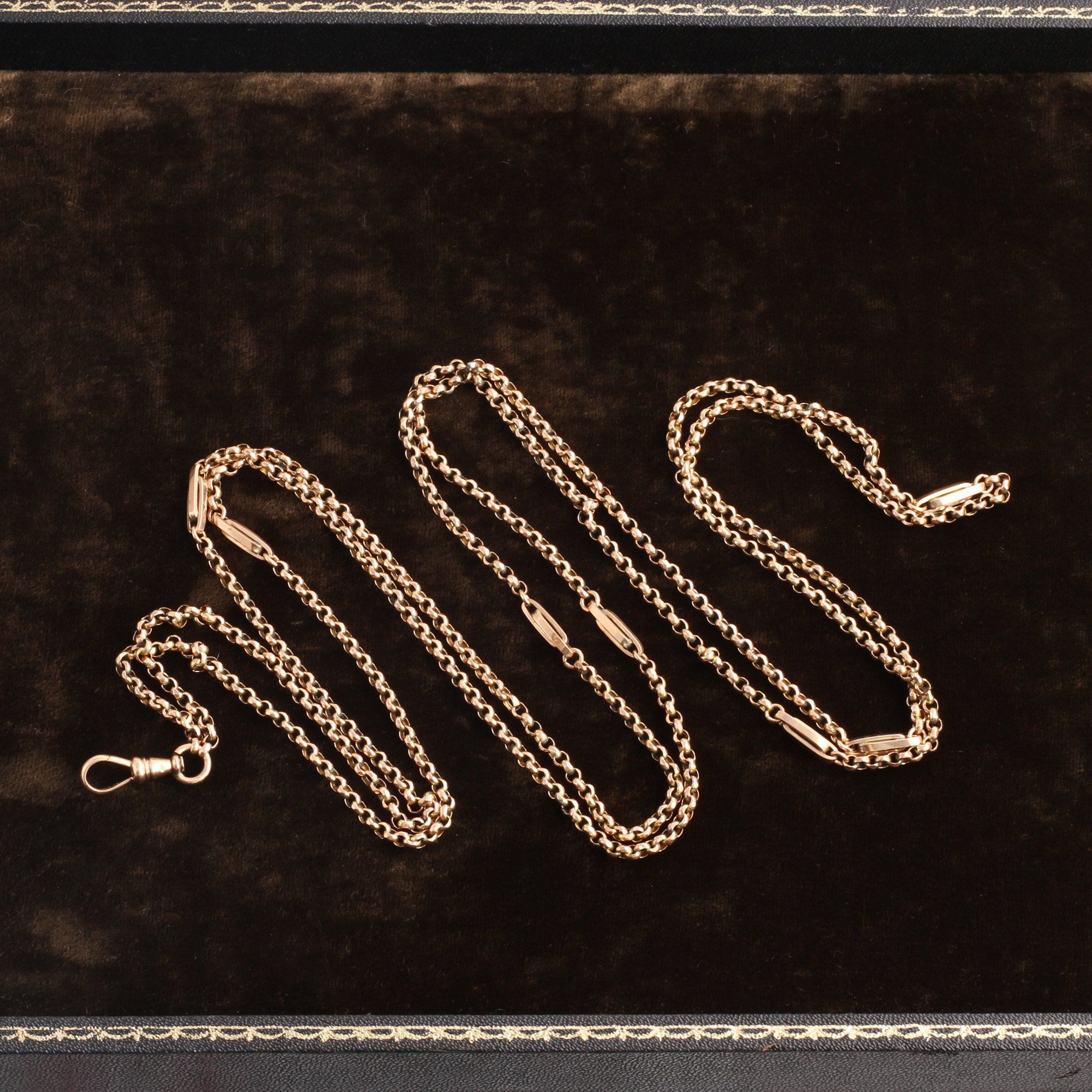 Victorian Belcher and Bar Link Guard Chain