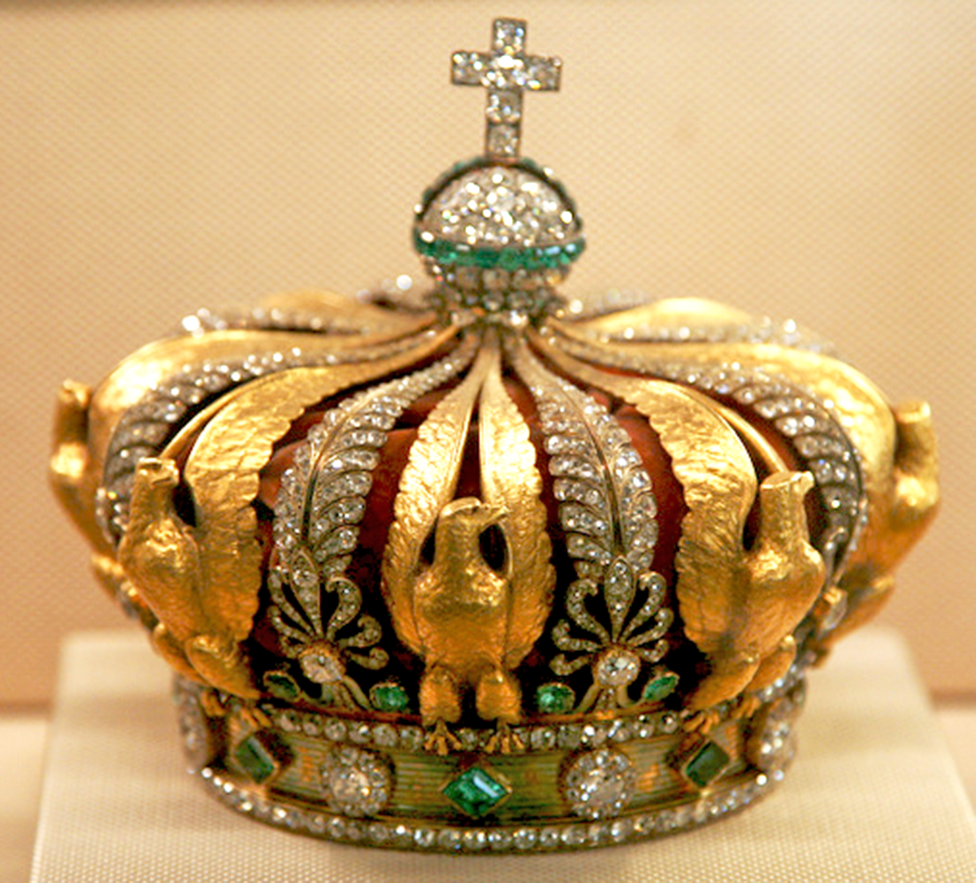 The Crown of Empress Eugénie with eagle motifs, 1855. The Louvre.