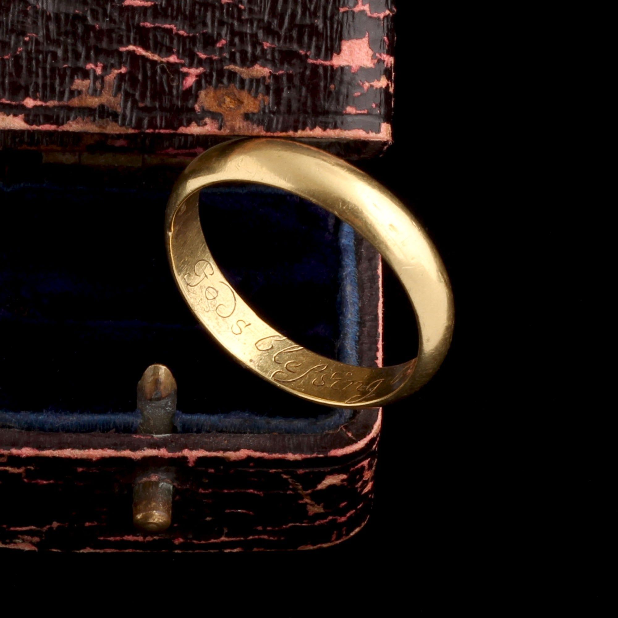 Late 18th Century "Gods Blessing Be" Posy Ring