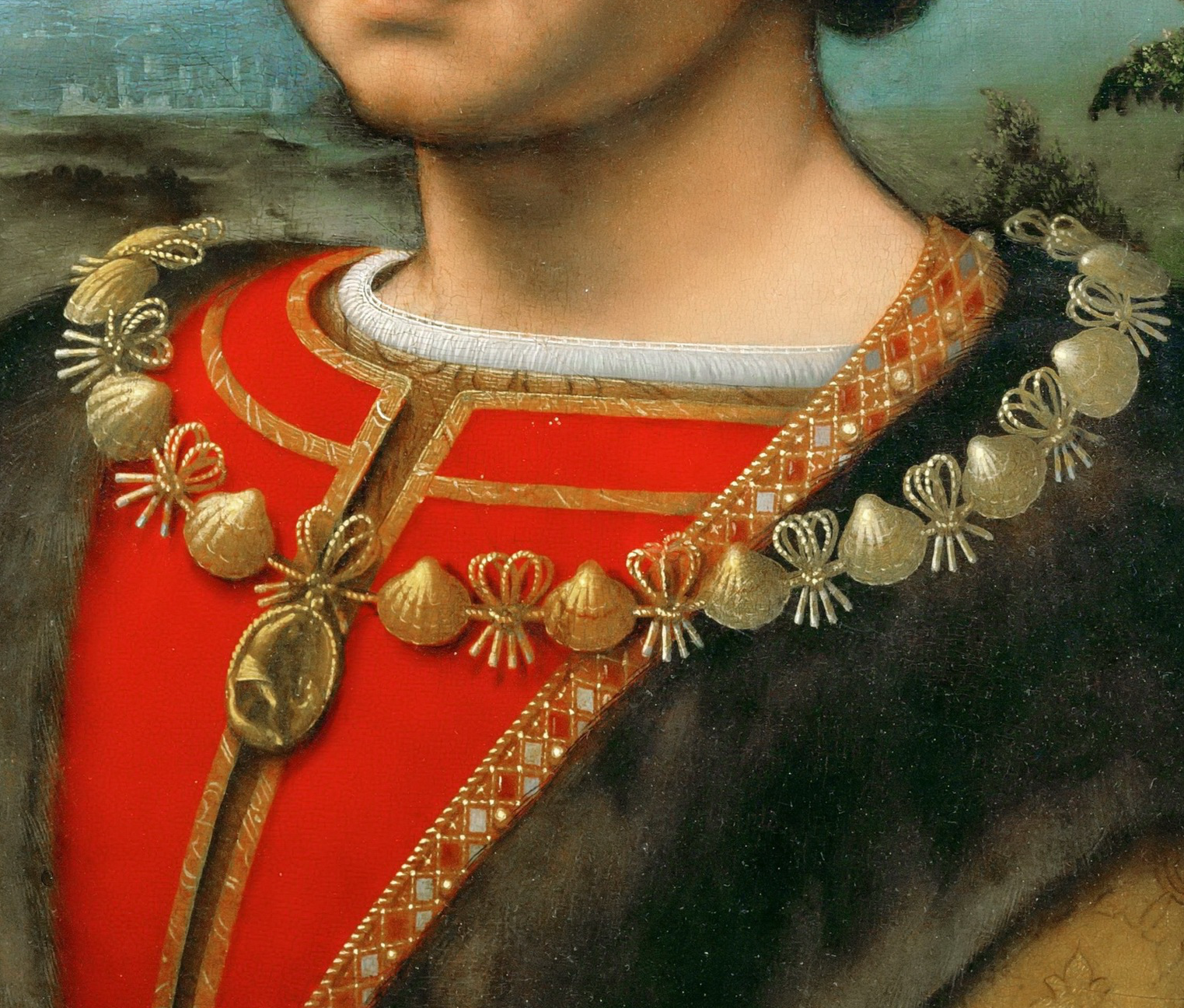 Charles d'Amoise in the cockleshell collar of the Order of Saint Michael, 1507.