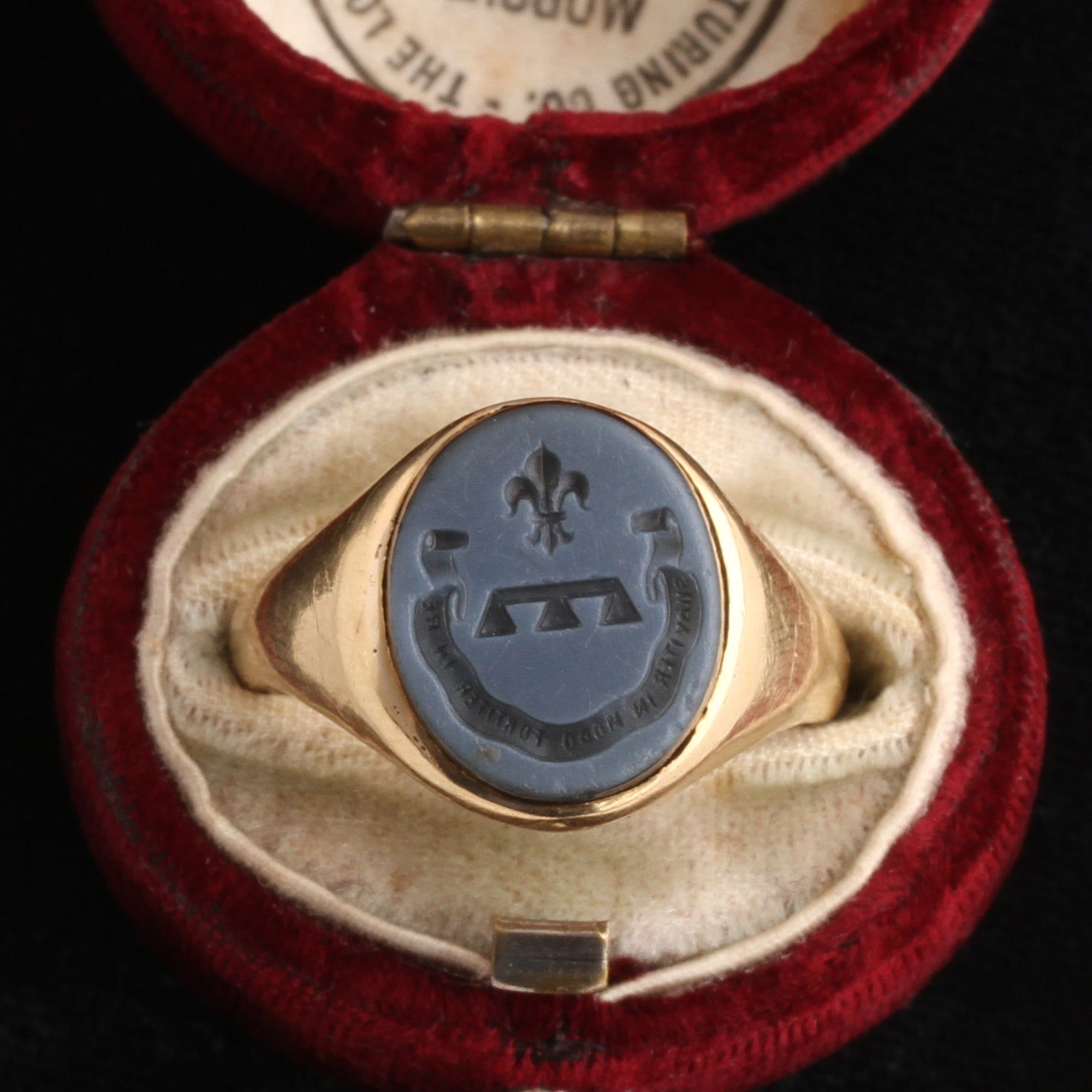 Victorian "Suaviter In Modo, Fortiter In Re" Signet Ring