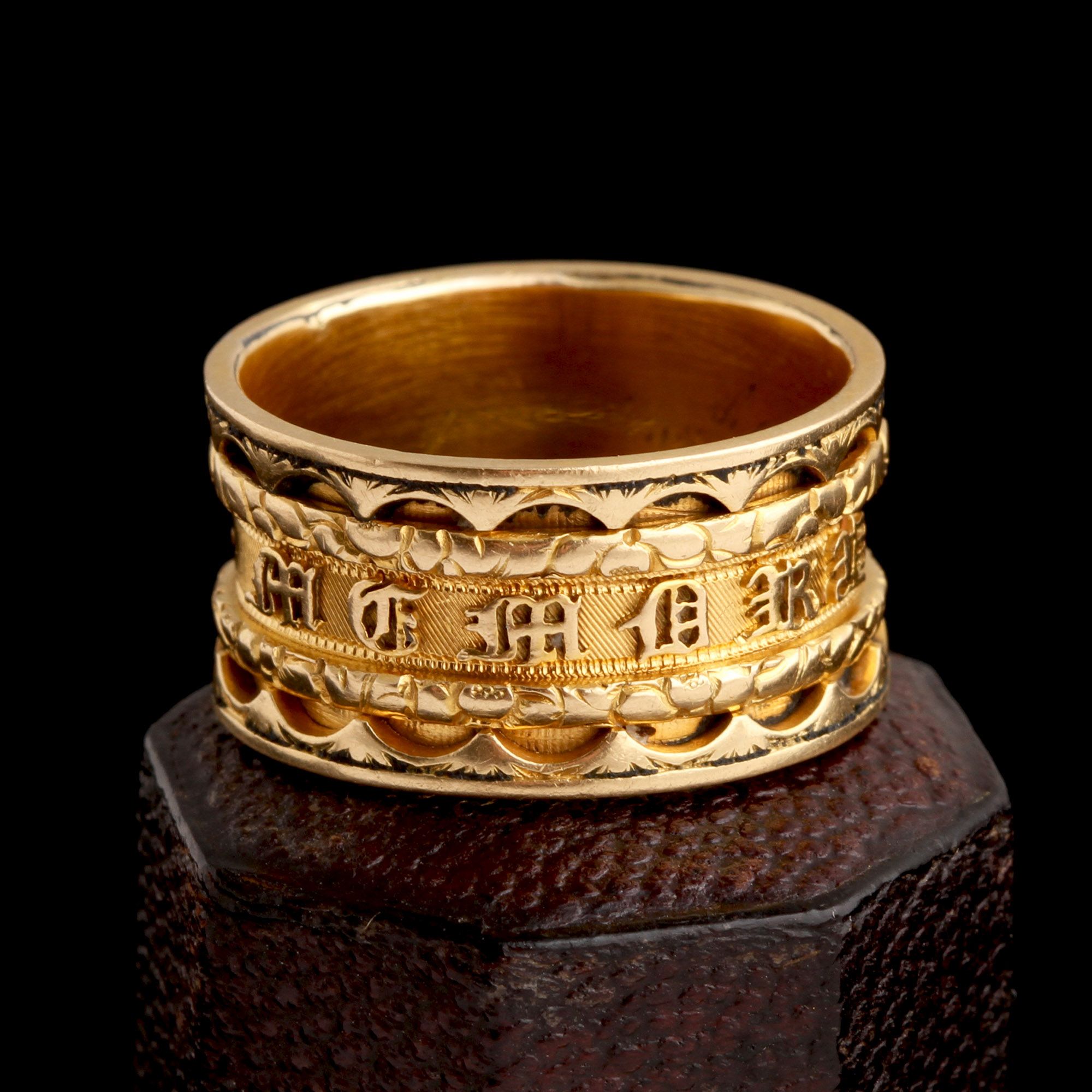 Georgian Mourning Ring for Mr. and Mrs. Gunnell
