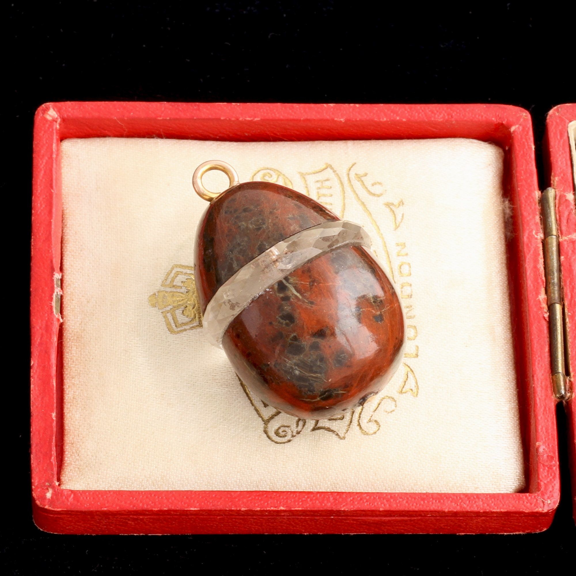 Victorian Giant Agate Egg Pendant