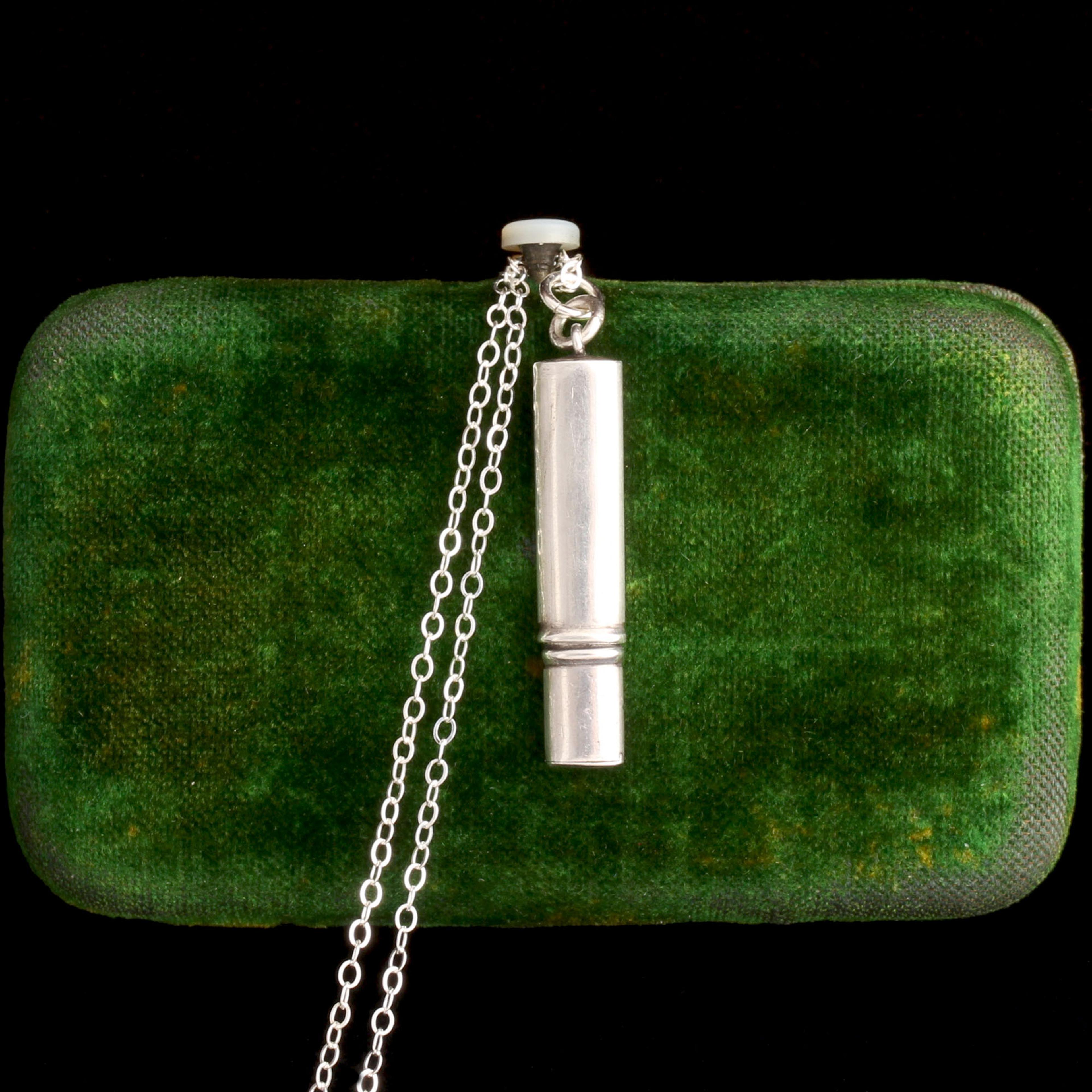 Edwardian Silver Pencil Fob Necklace