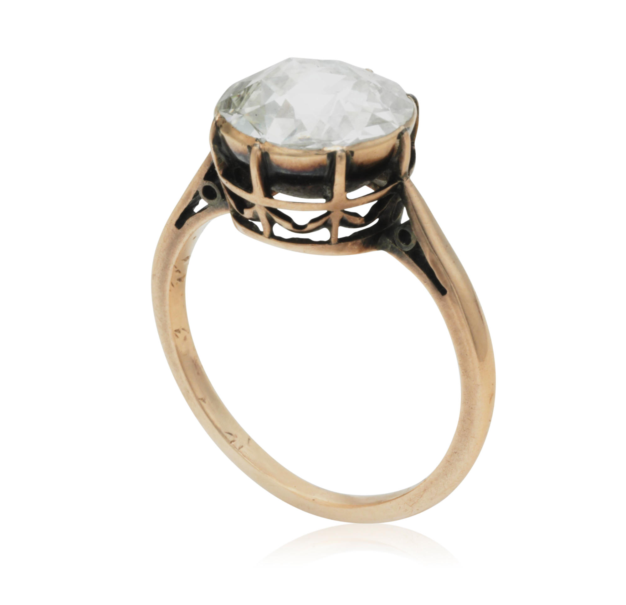 Rose cut diamond ring, sold at Christie Auction in 2018 for $4,375.