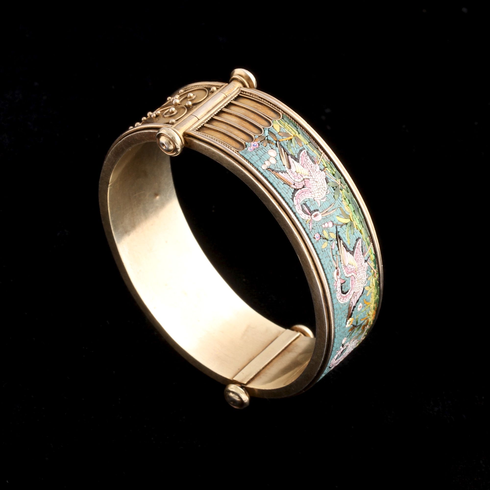 Grand Tour Heron Micromosaic Bangle — Erica Weiner