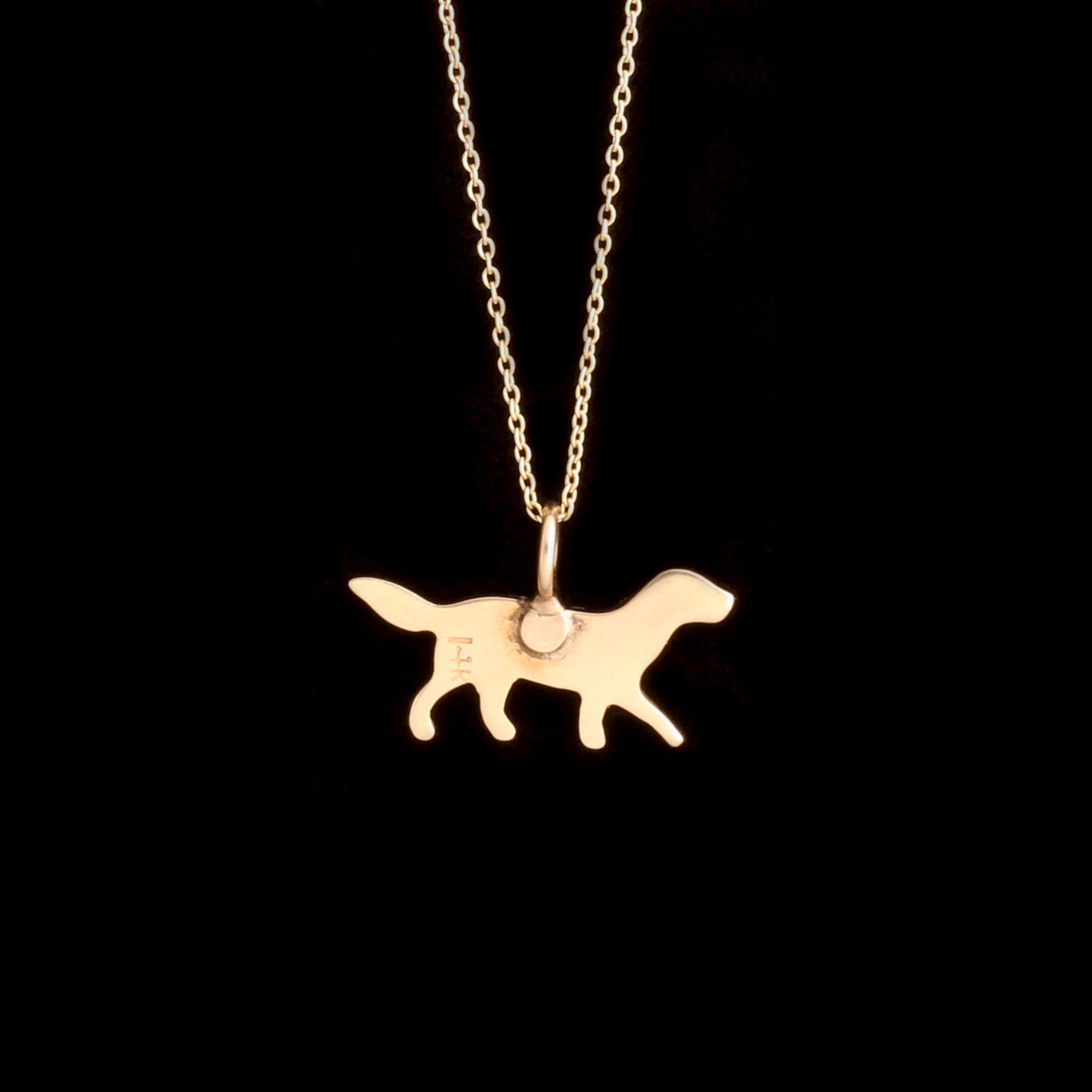 Victorian Pearl & Ruby Dog Necklace