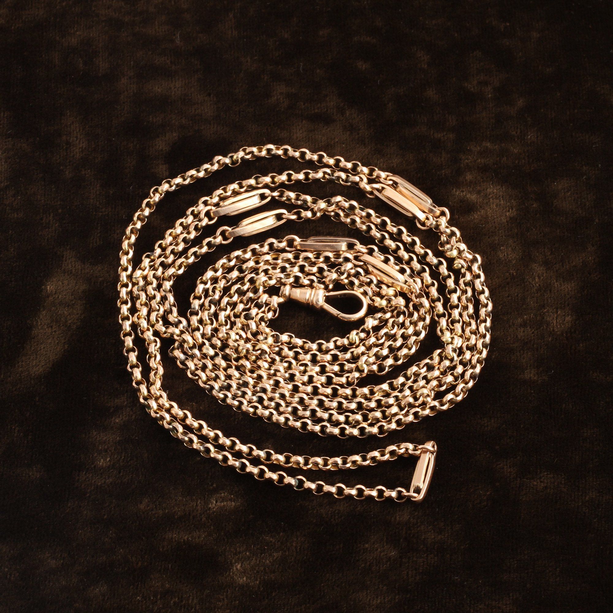 Victorian Belcher and Bar Link Guard Chain