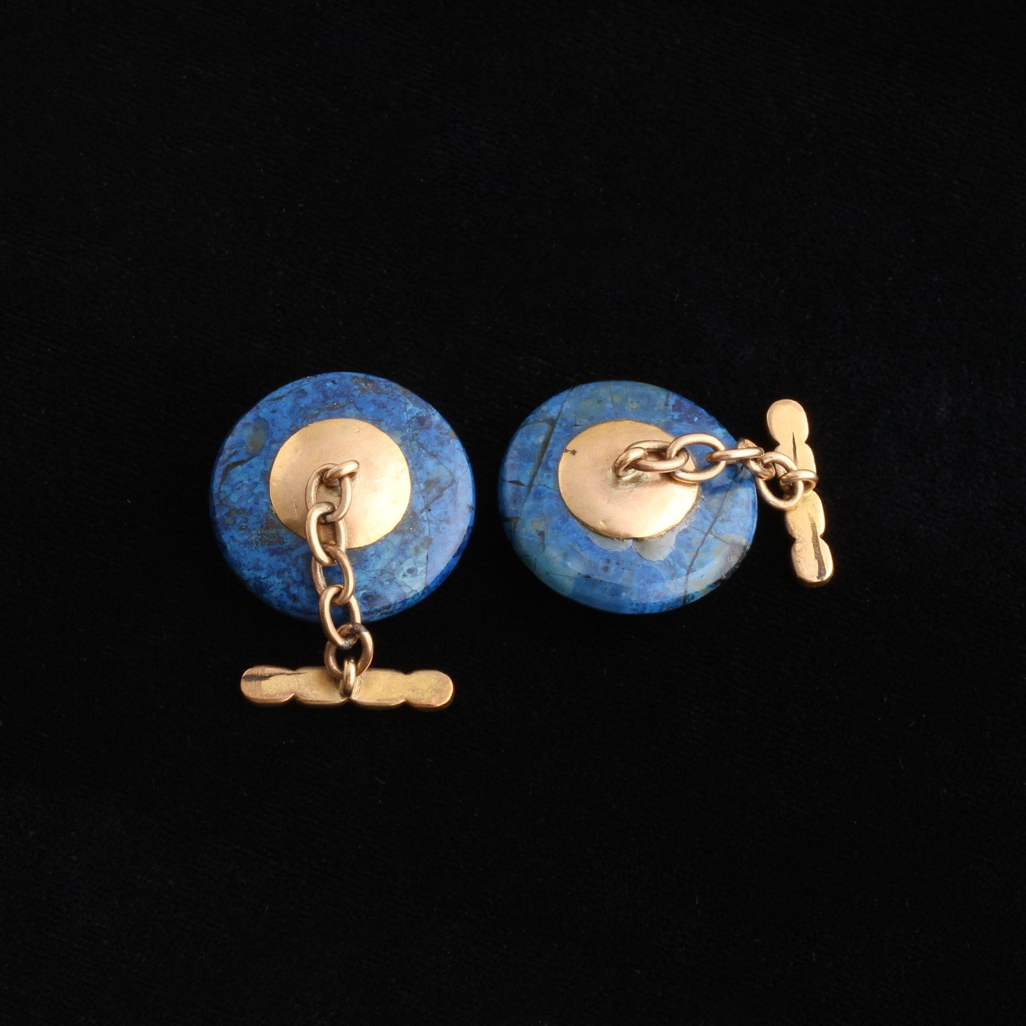 1930s Swiss Lapis Cuff Links
