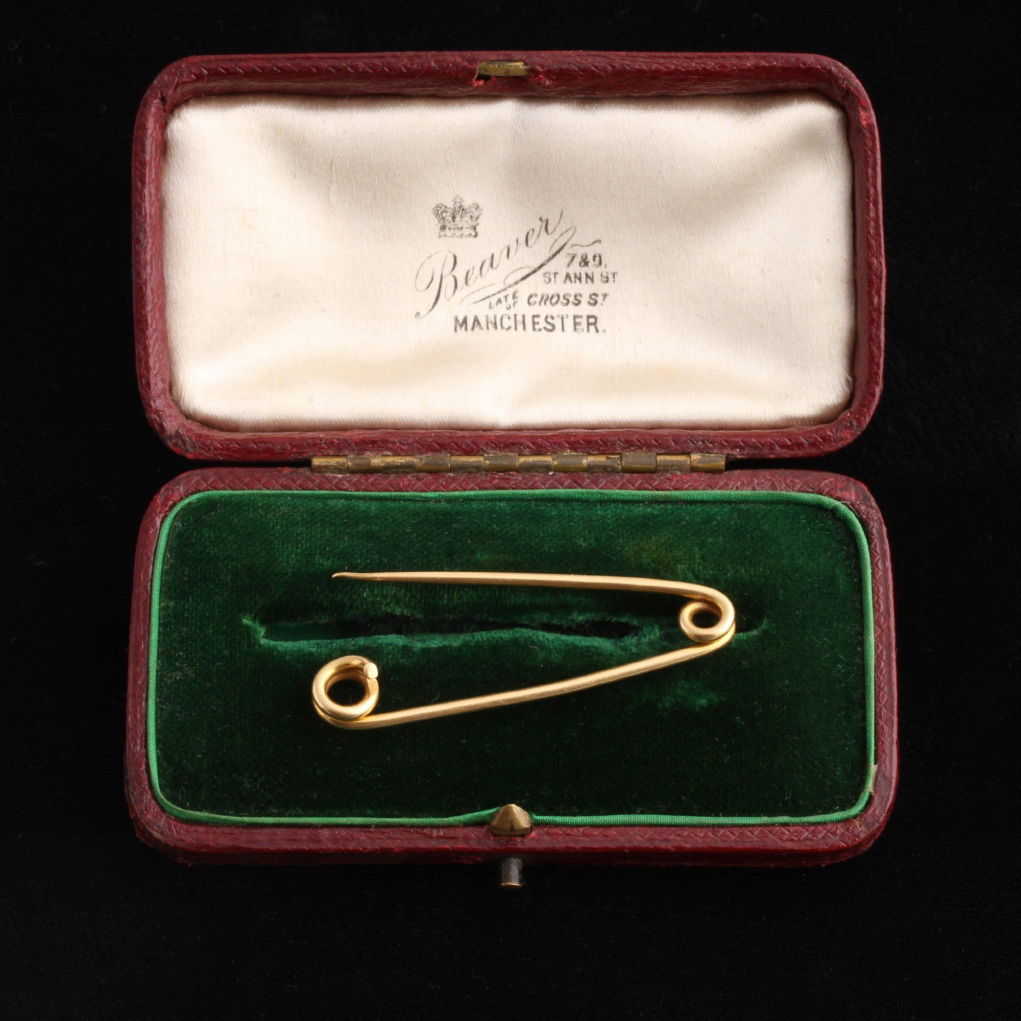 Victorian 18k Gold Safety Pin