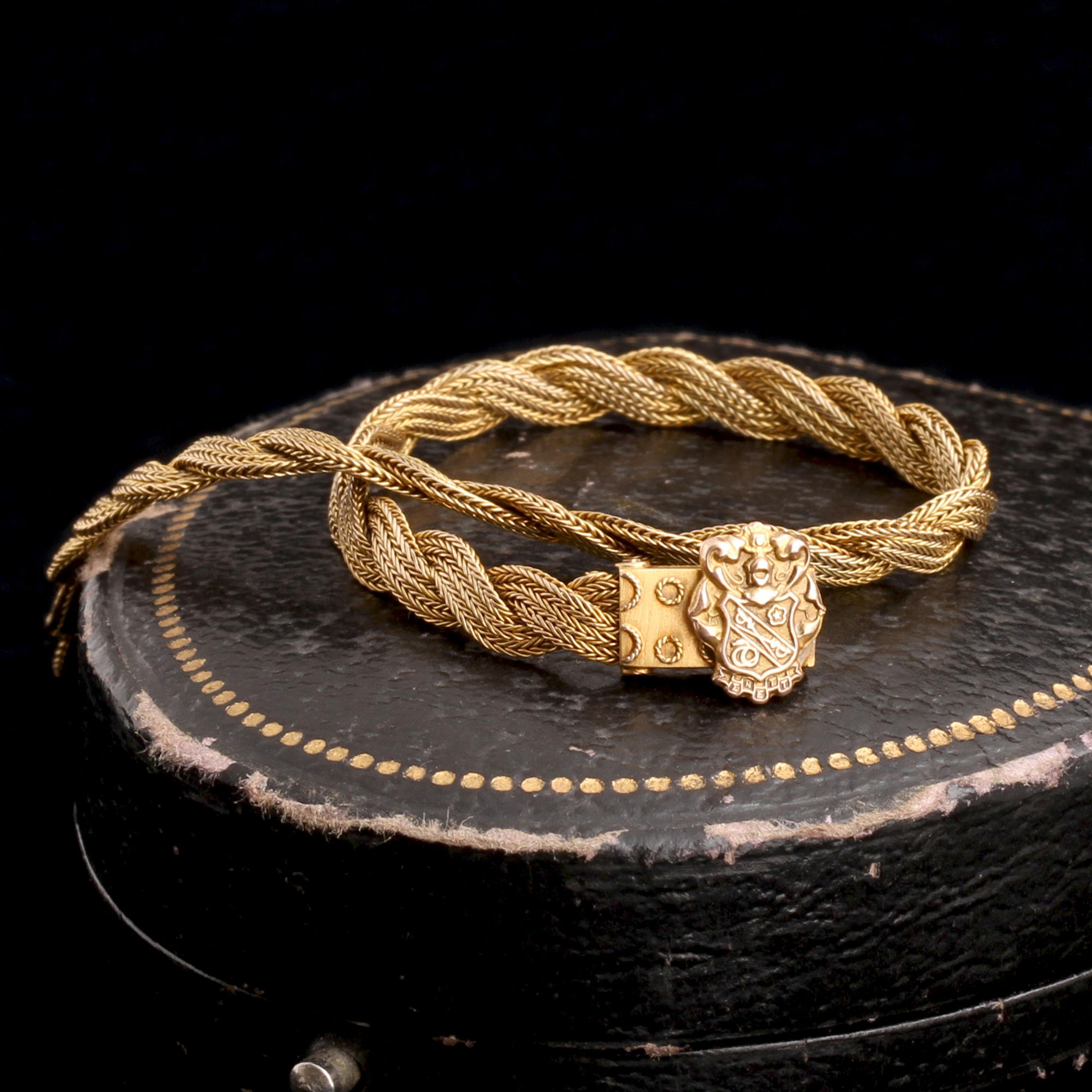 Late 19th Century Braided Gold Bracelet