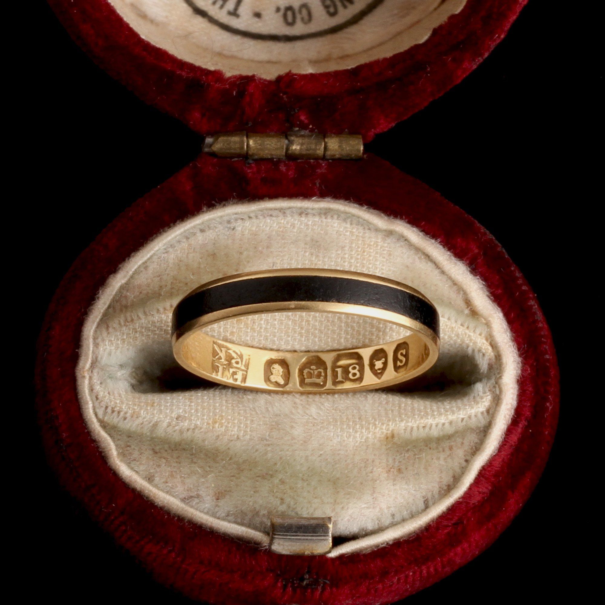 Late Georgian Black Enamel Band
