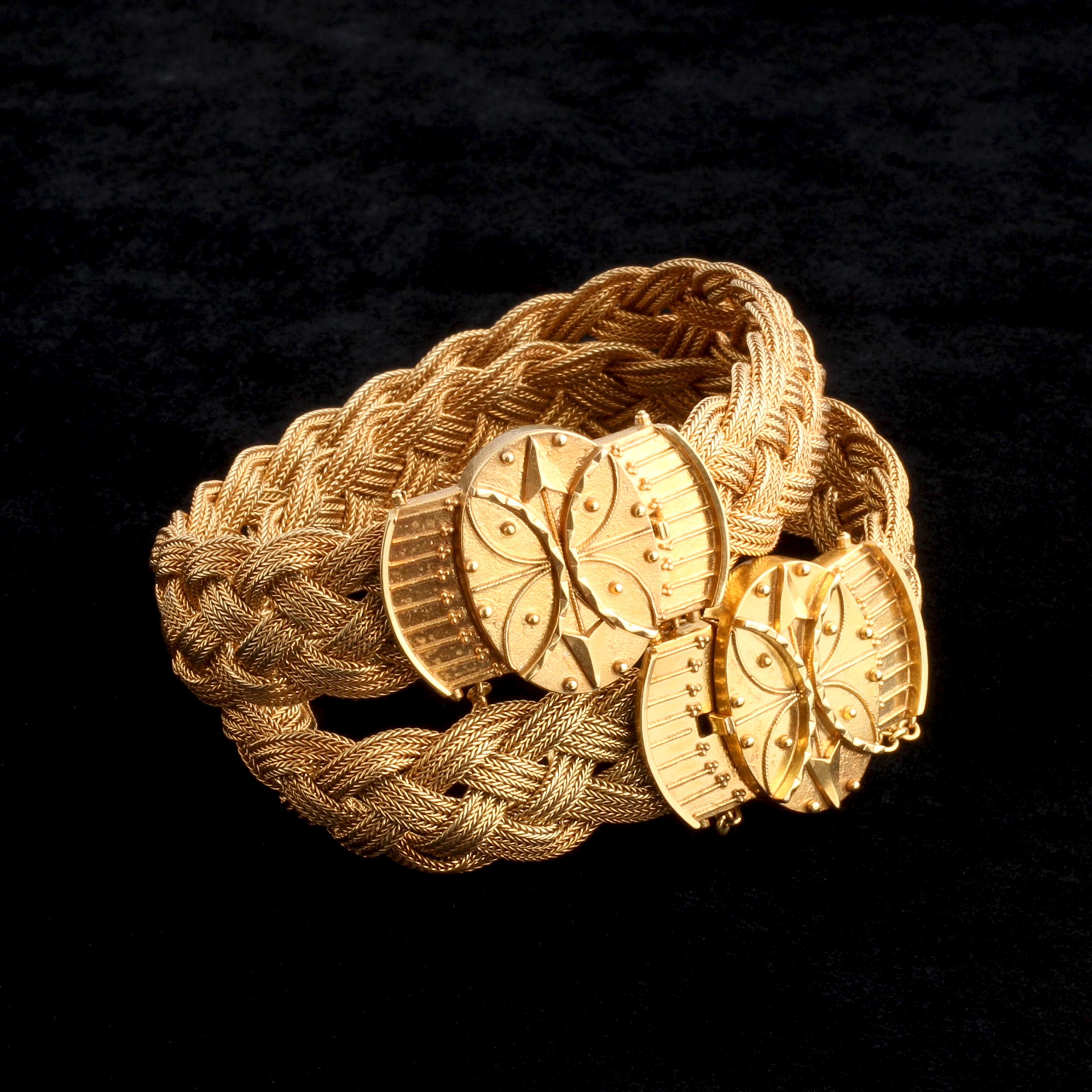 Etruscan Revival Matched Bracelet Set