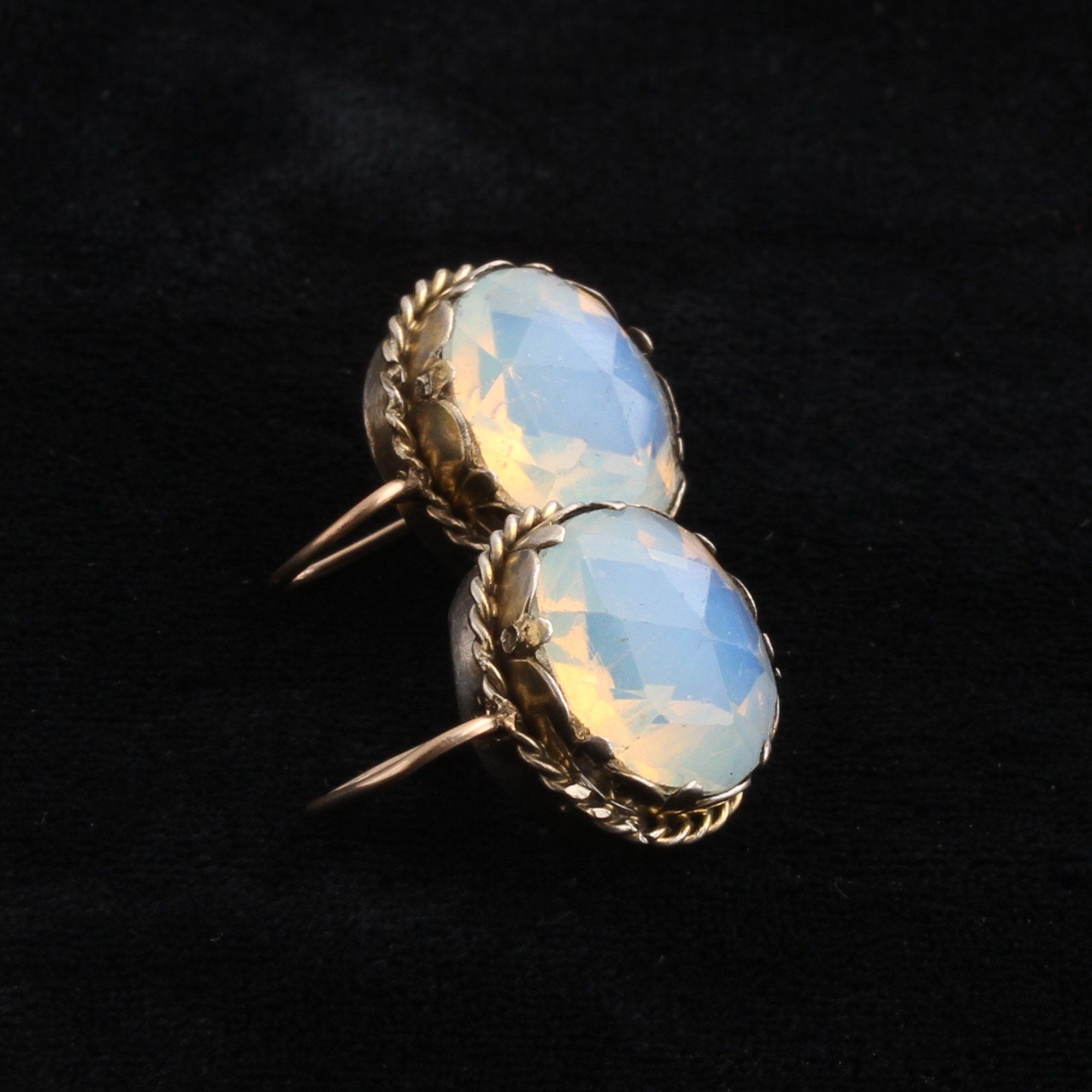 Georgian Opaline Paste Earrings
