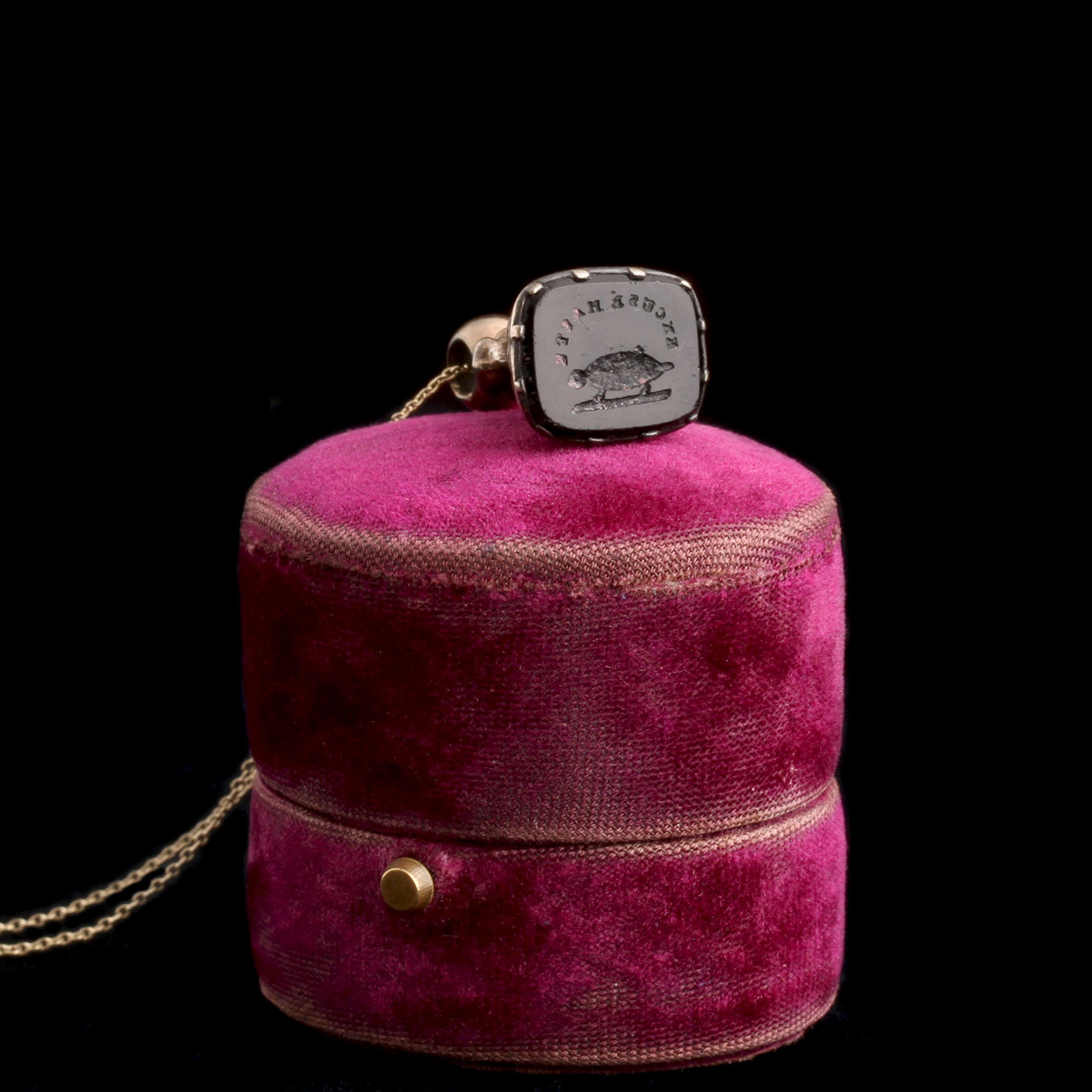 Early Victorian "Excuse Haste" Tassie Seal Necklace