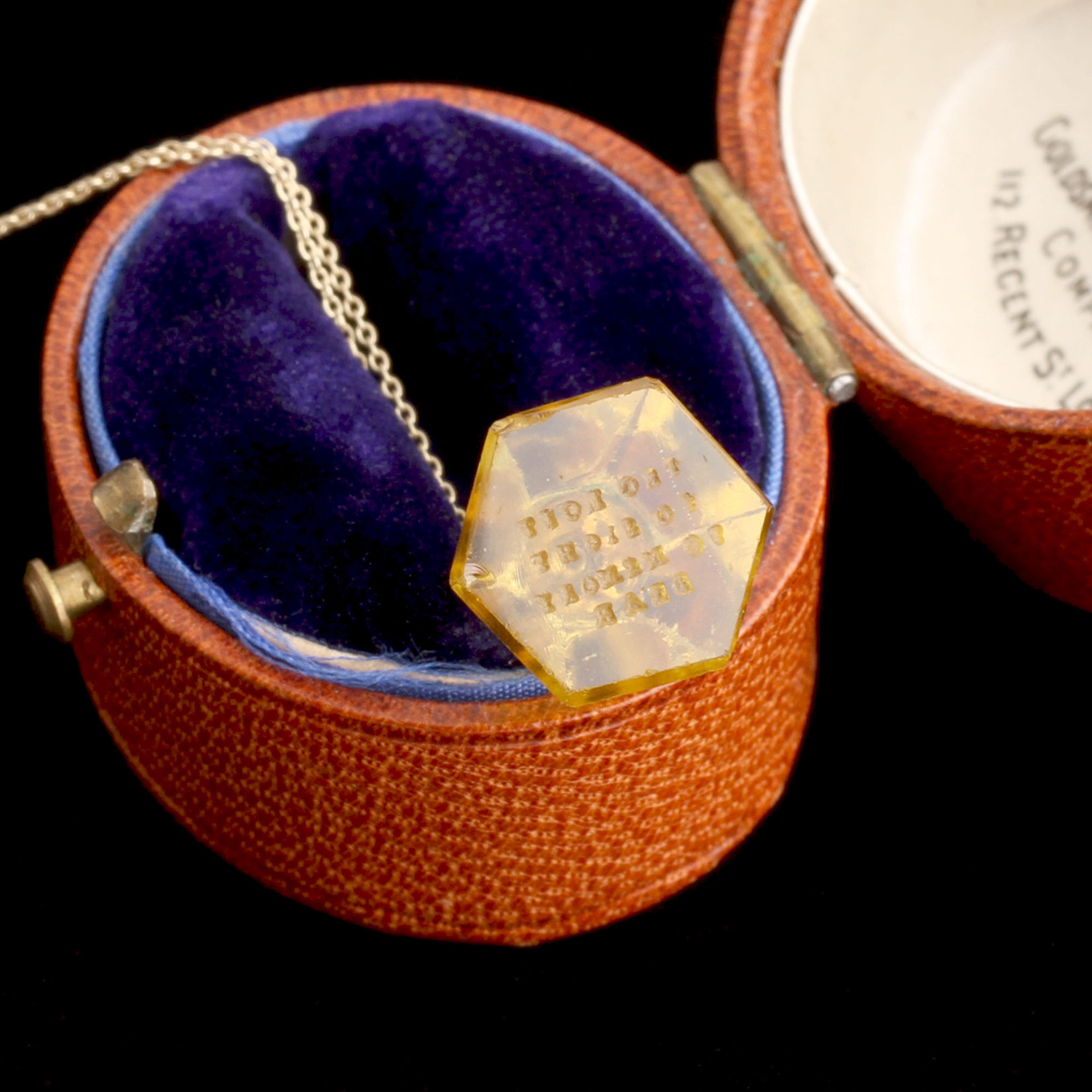 Victorian "Tho Lost to Sight" Seal Fob Necklace