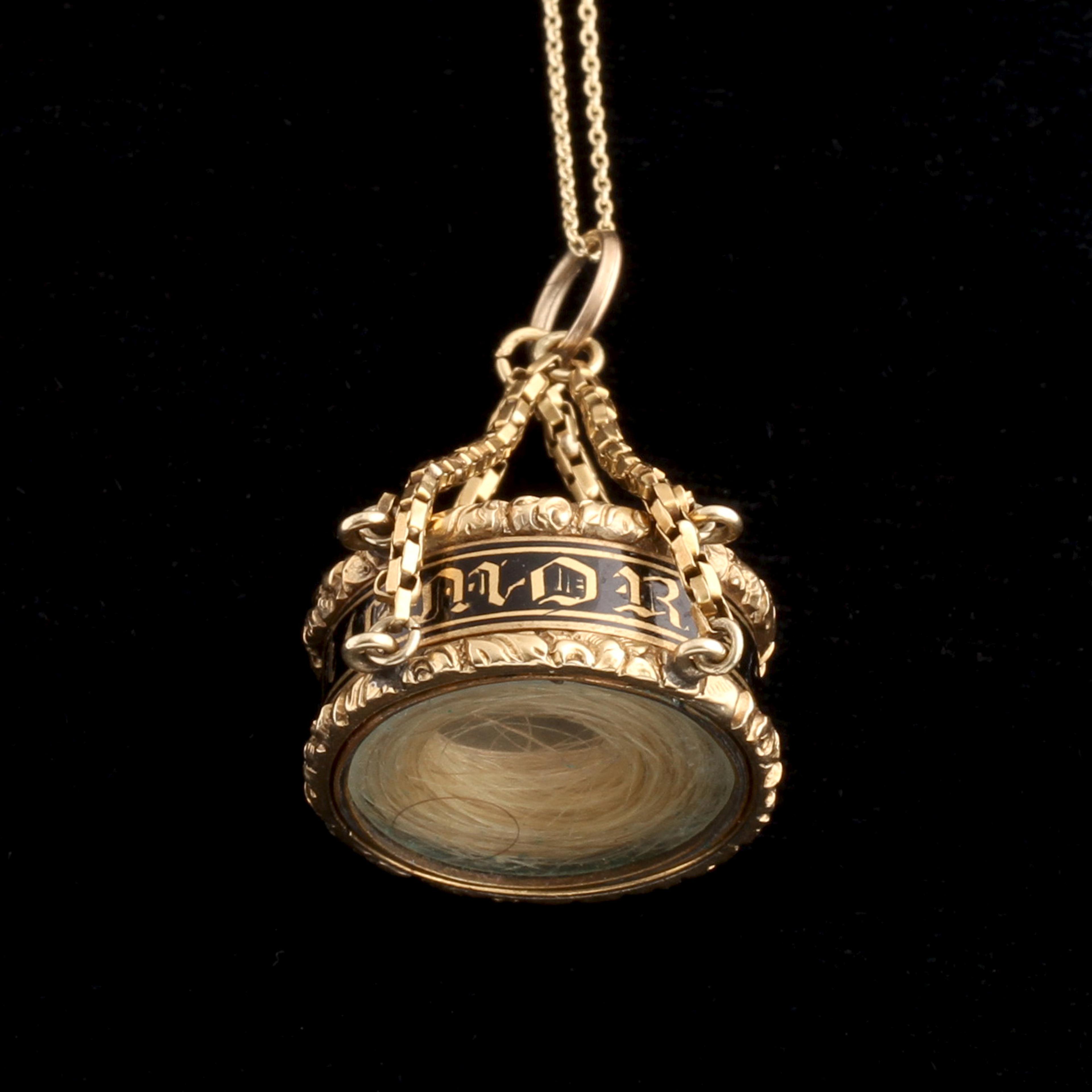 Georgian Memorial Ring Hair Locket