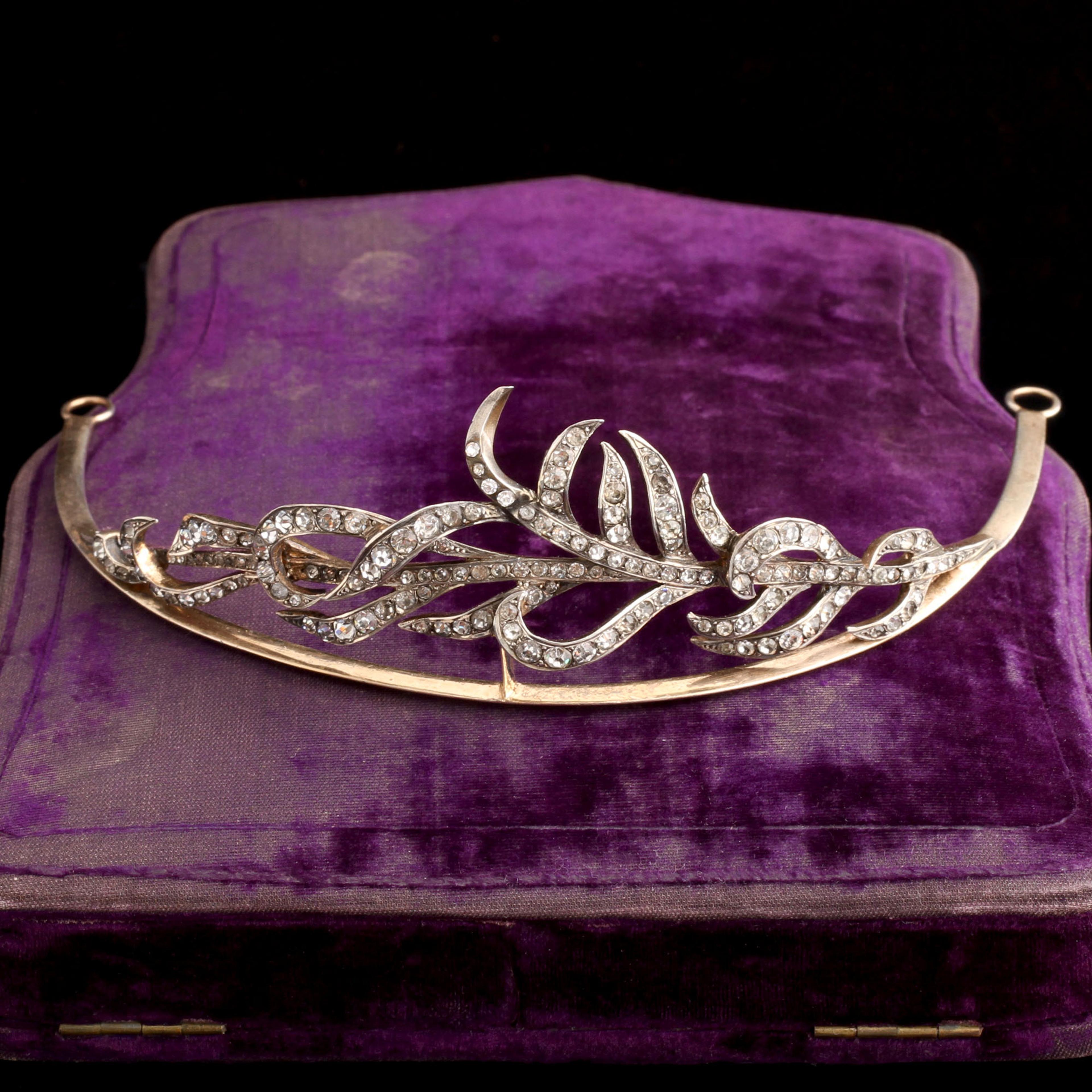 Belle Èpoque Laurel Wreath Paste Tiara