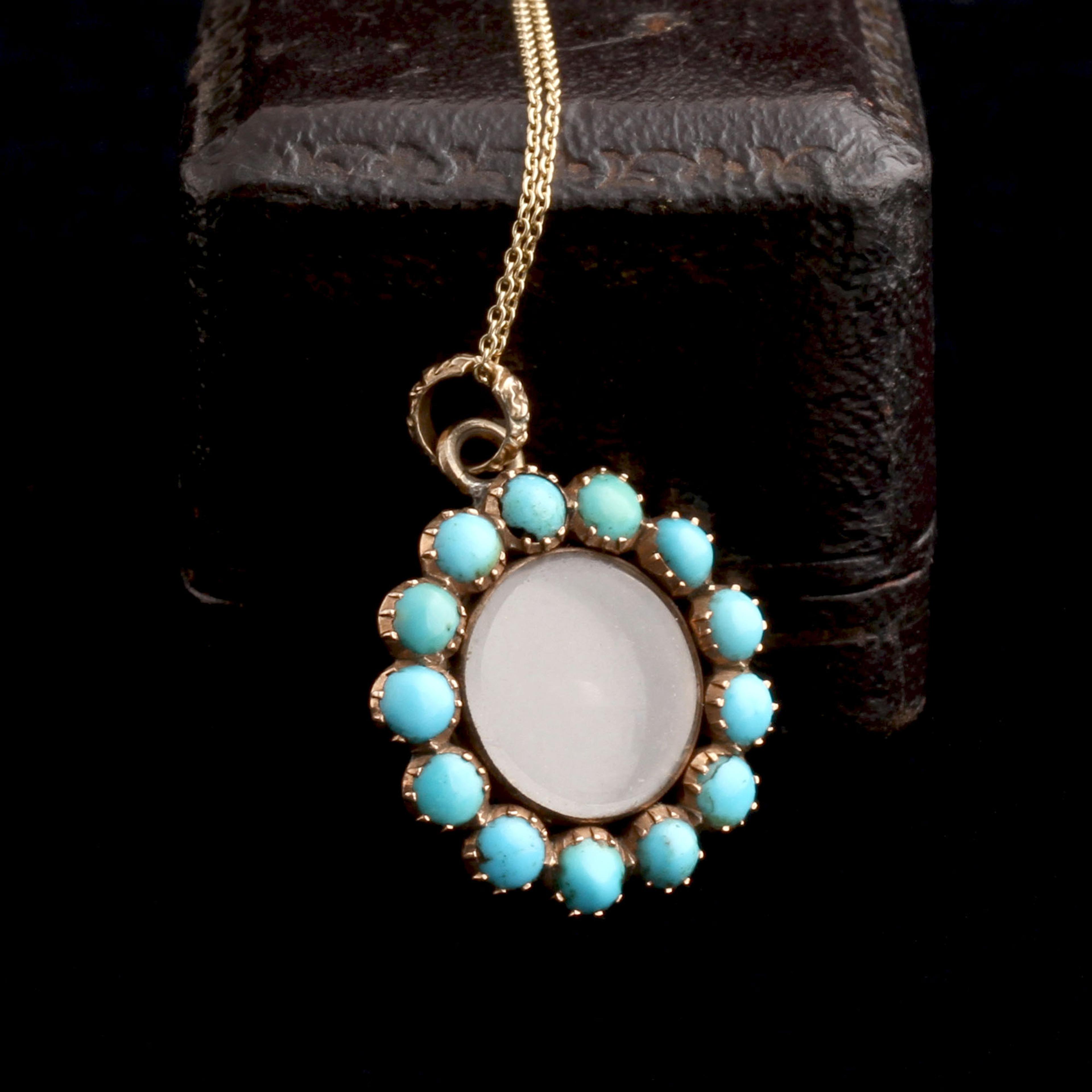 Georgian Turquoise Framed Locket