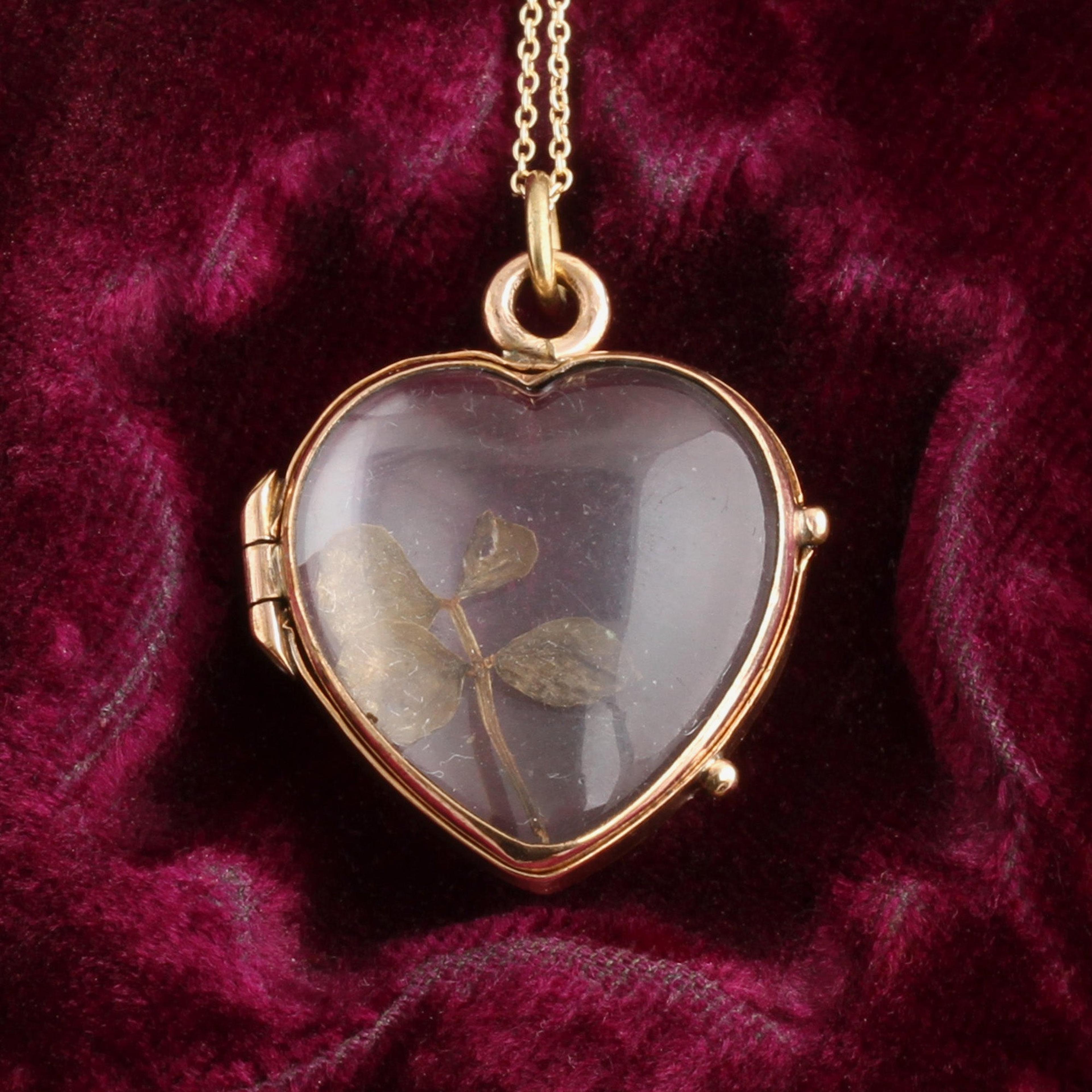 Victorian Heart-Shaped Ball Locket