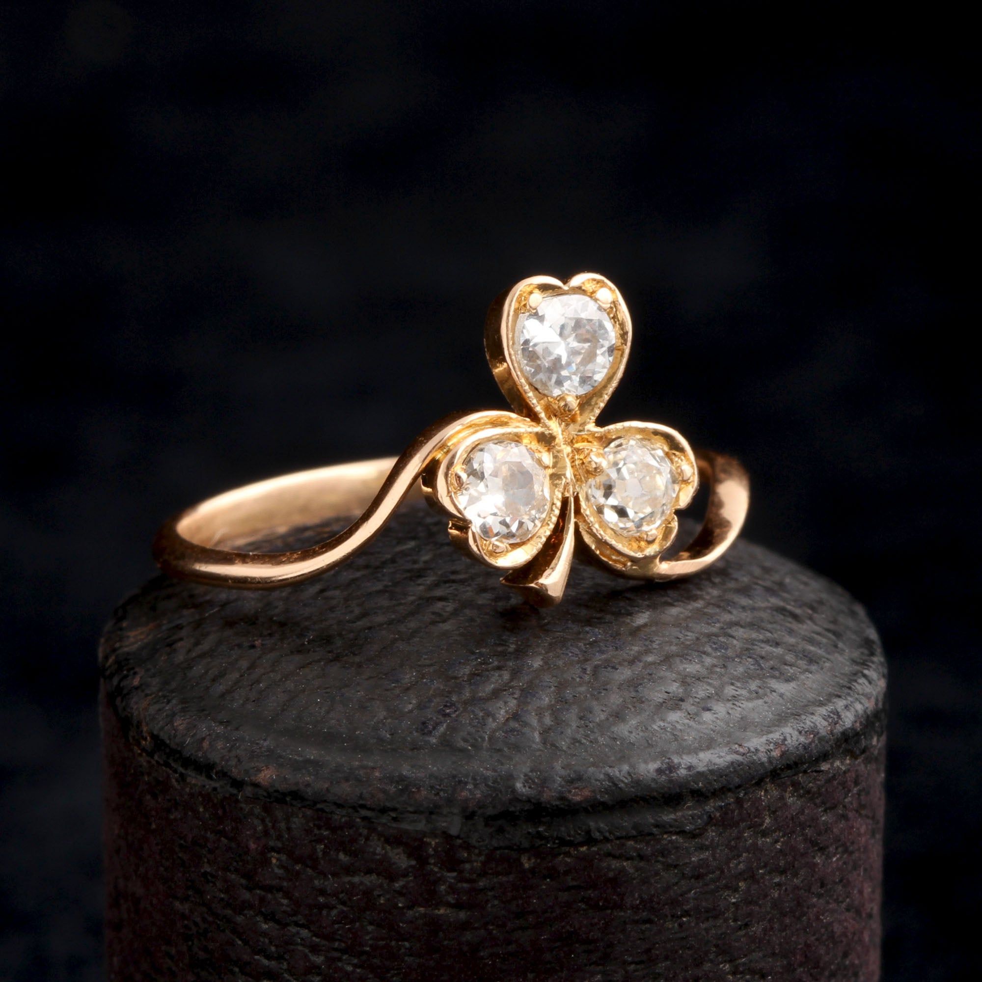 Edwardian Diamond Clover Ring
