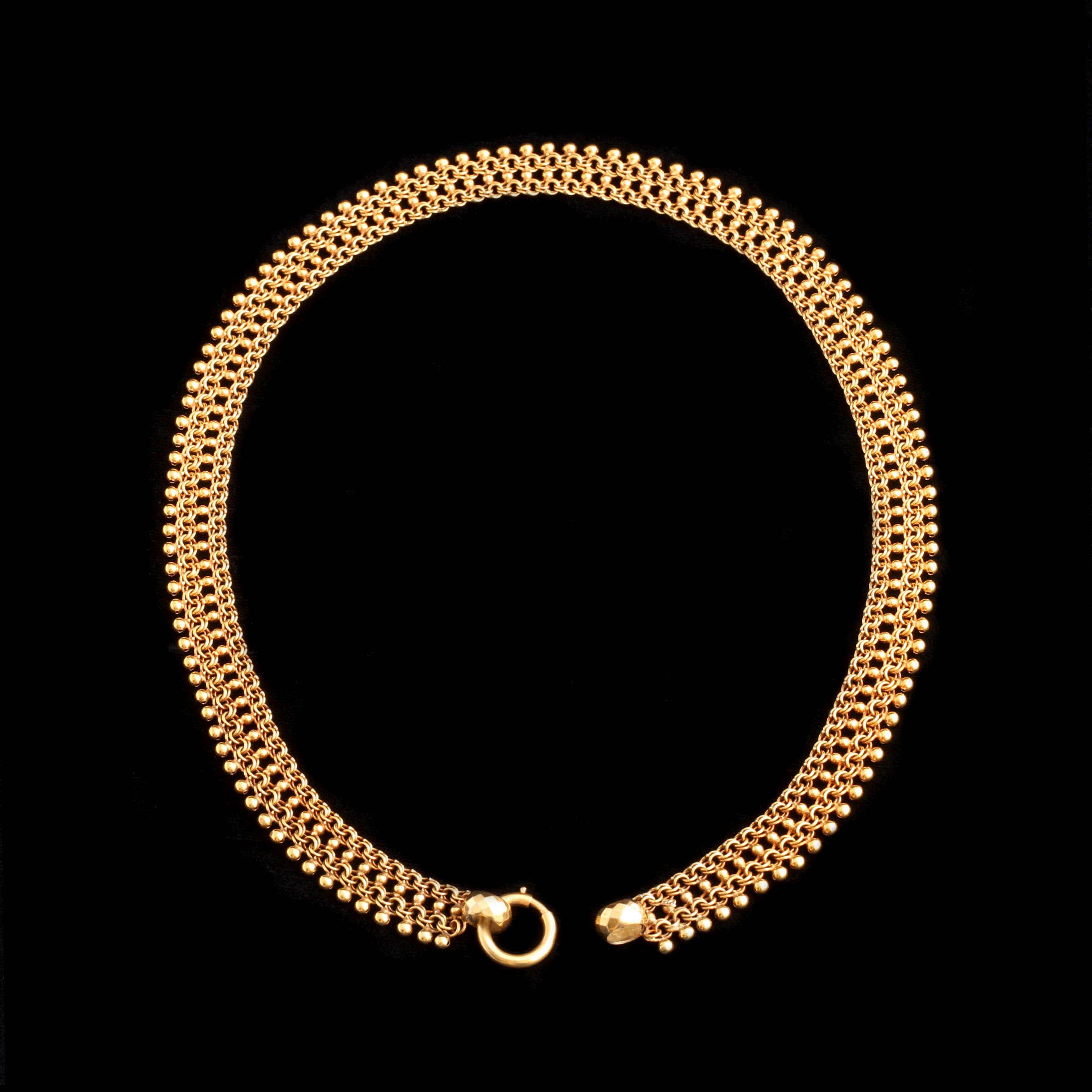 Victorian Woven Gold Collar