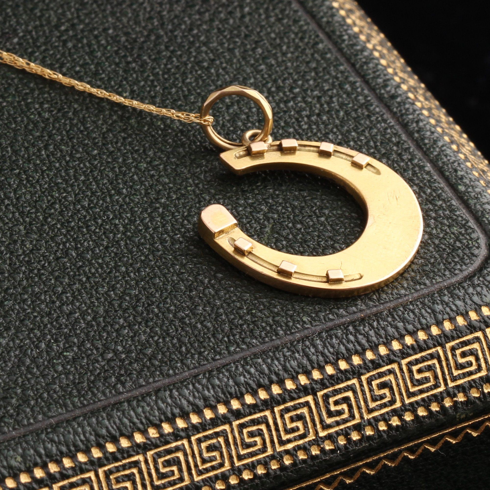 Victorian Horseshoe Charm Necklace