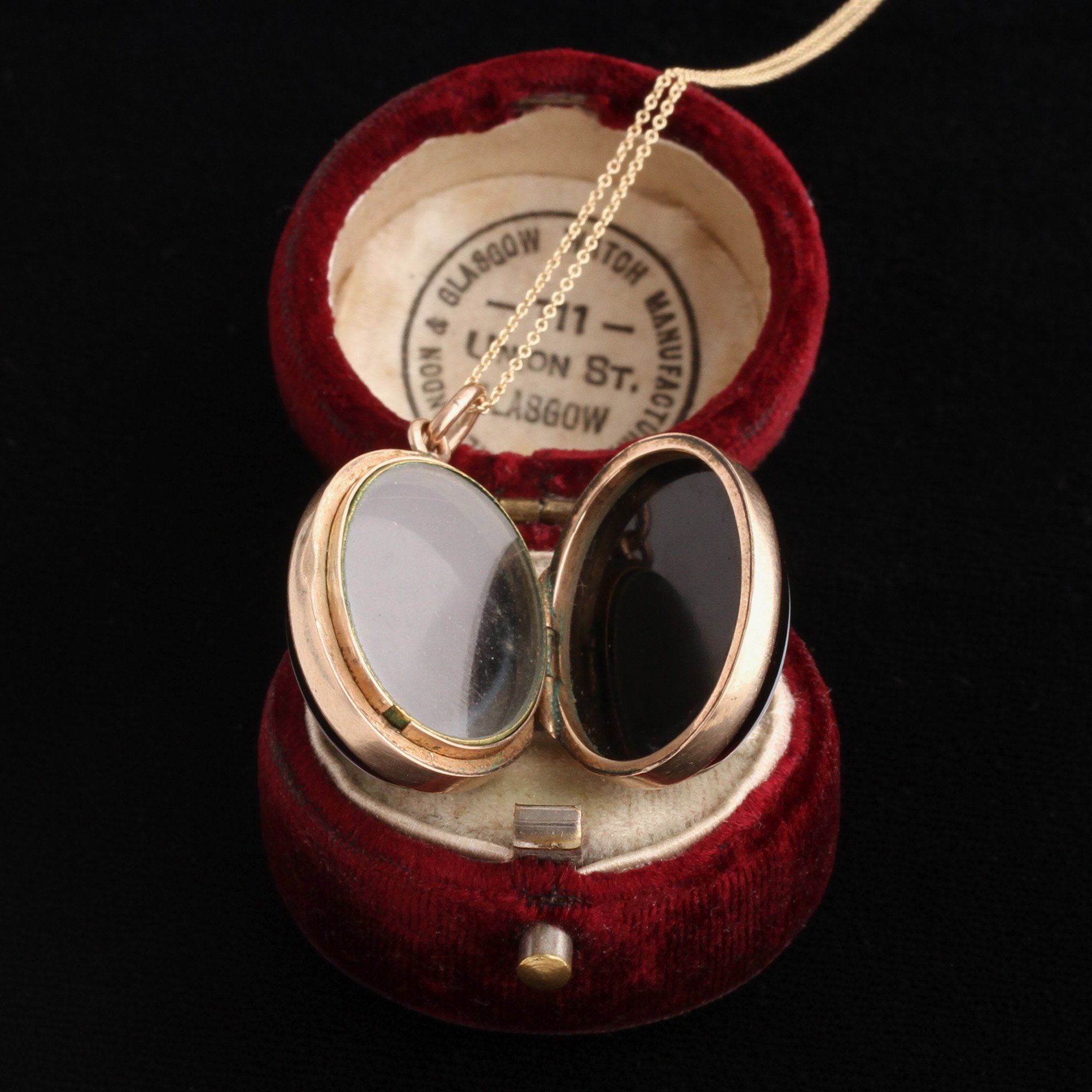 Victorian Banded Agate Locket