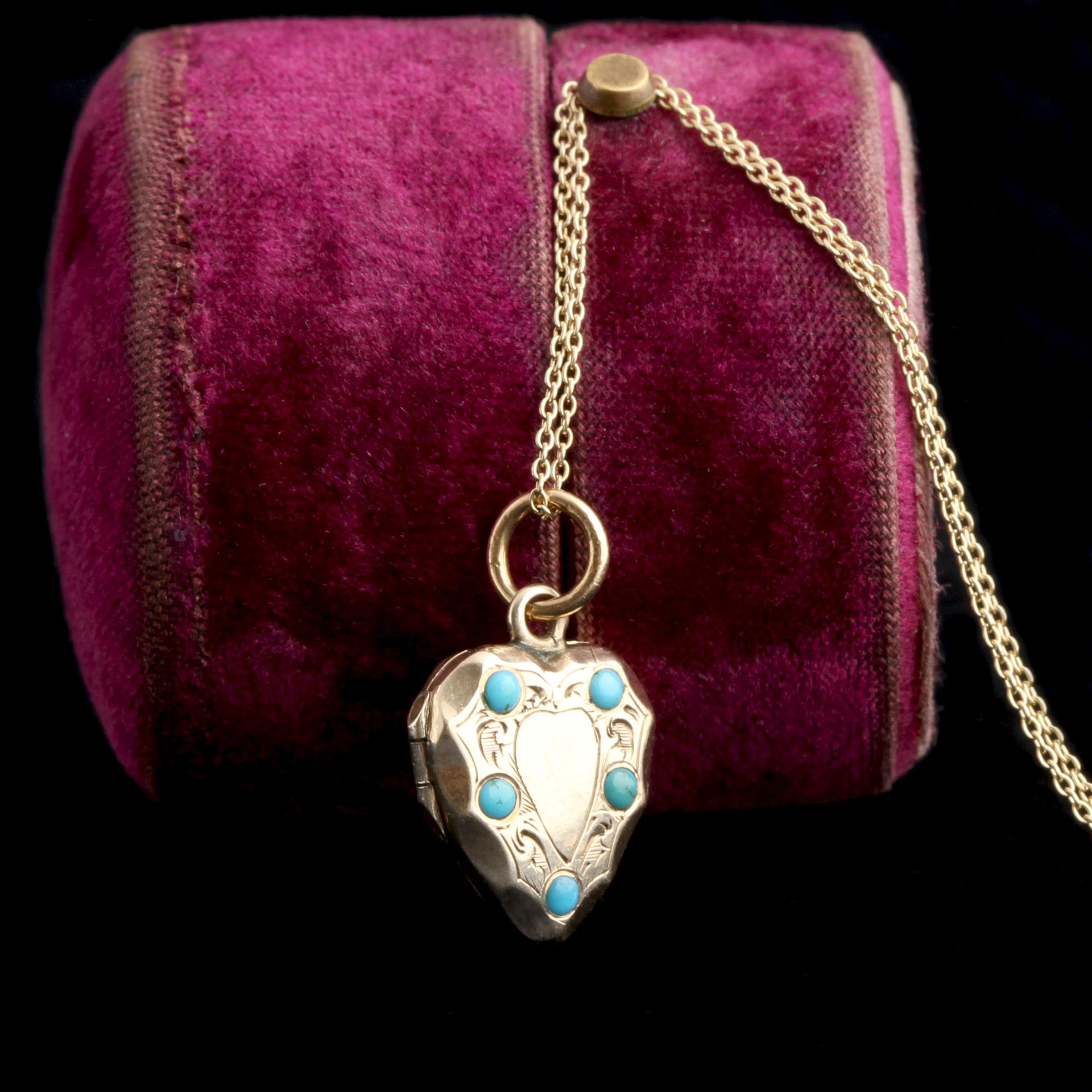 Victorian Faceted Heart Locket