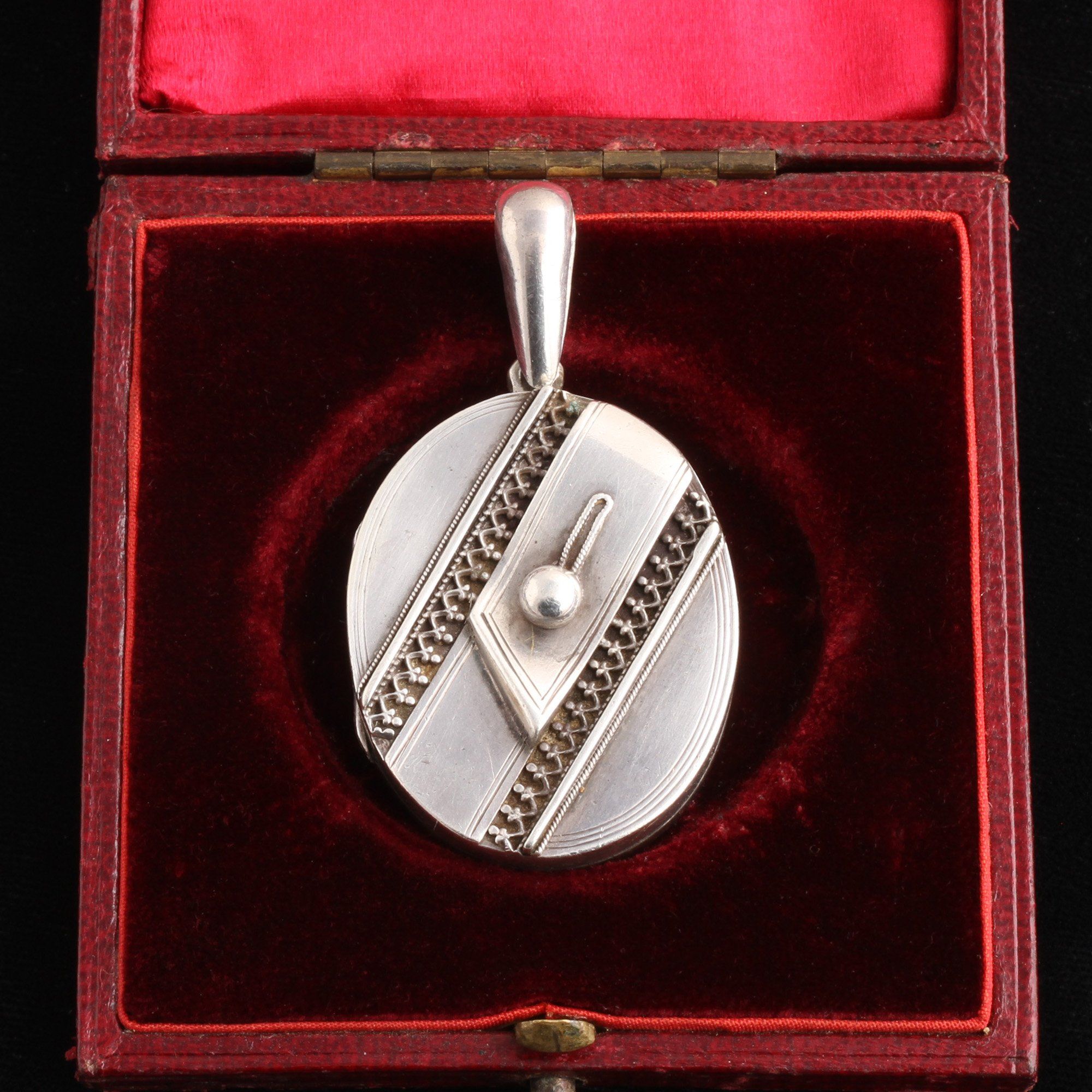 Victorian Ribbon & Button Locket
