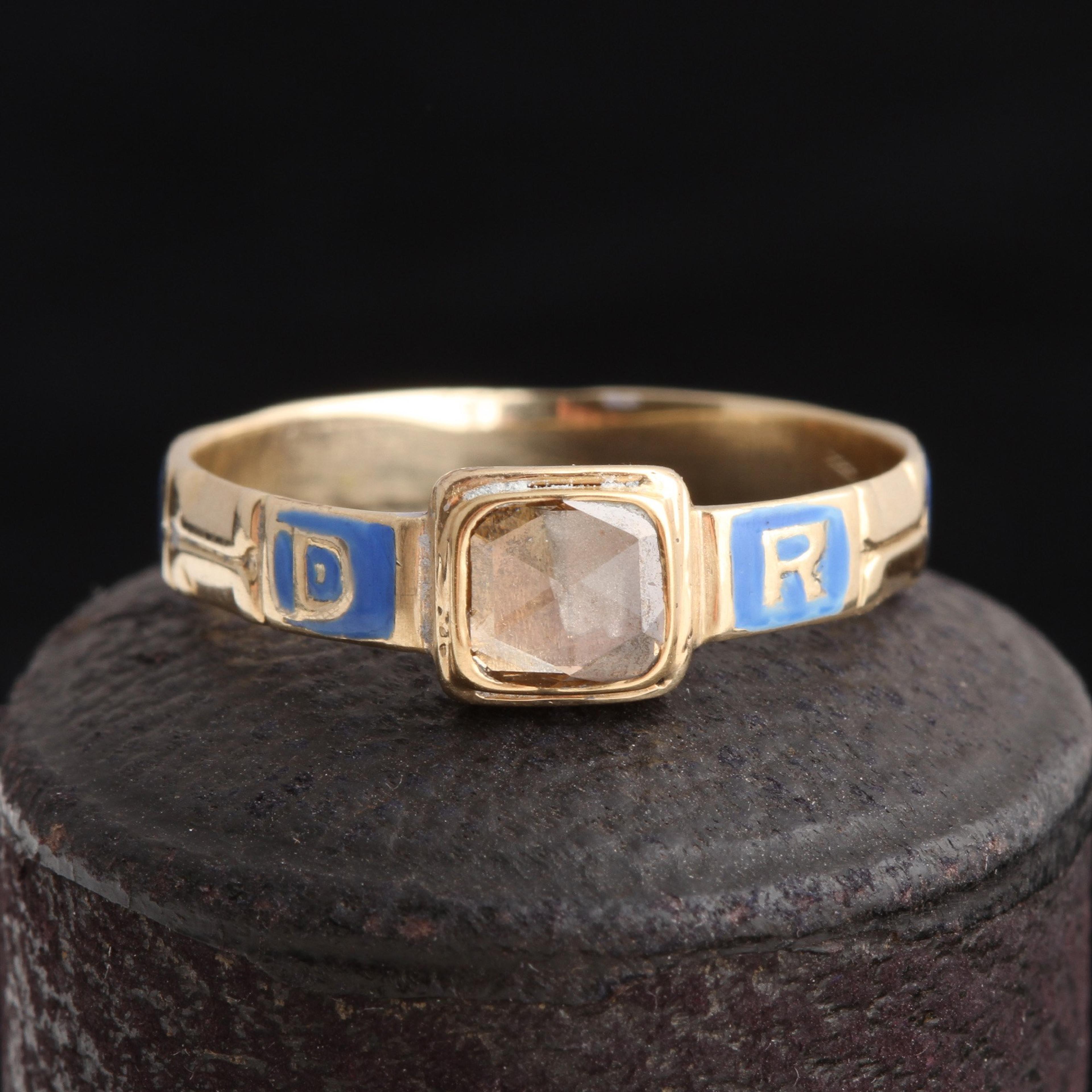 Georgian Rose Cut Diamond "Regard" Ring