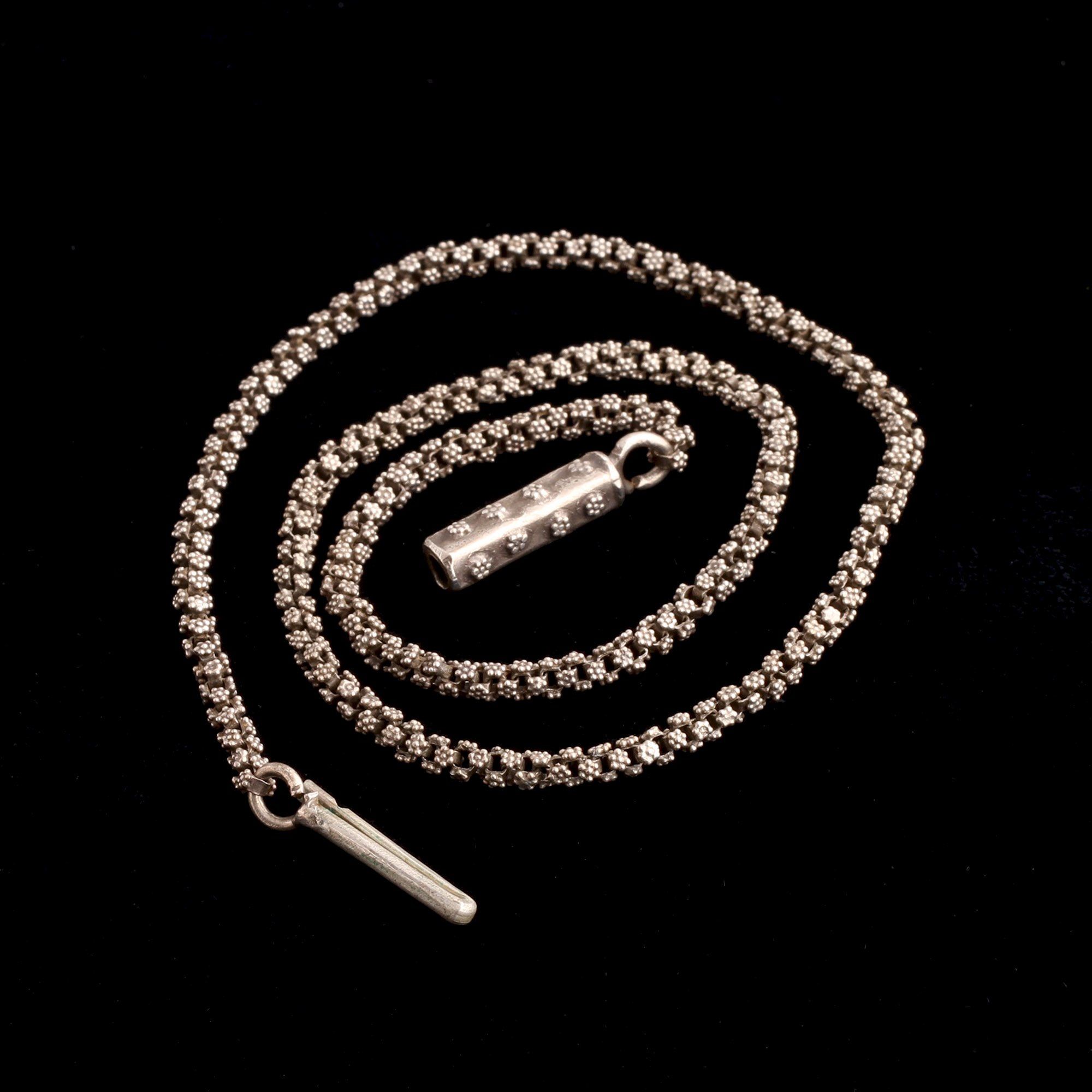 Georgian Floral Silver Chain