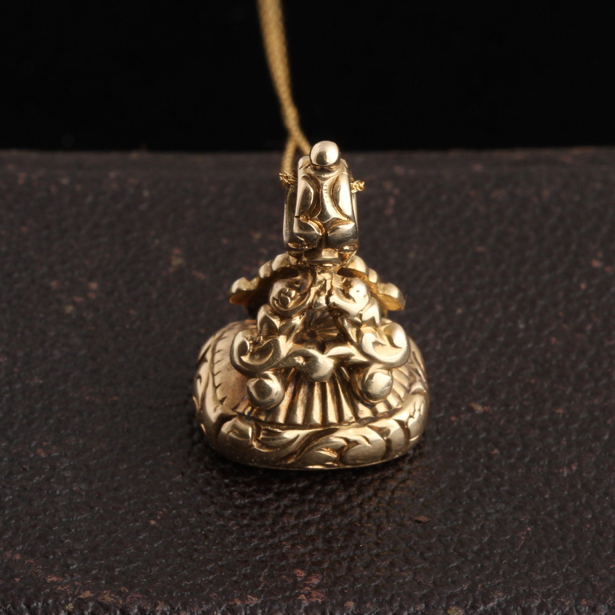 Georgian "Beware" Wax Seal Necklace