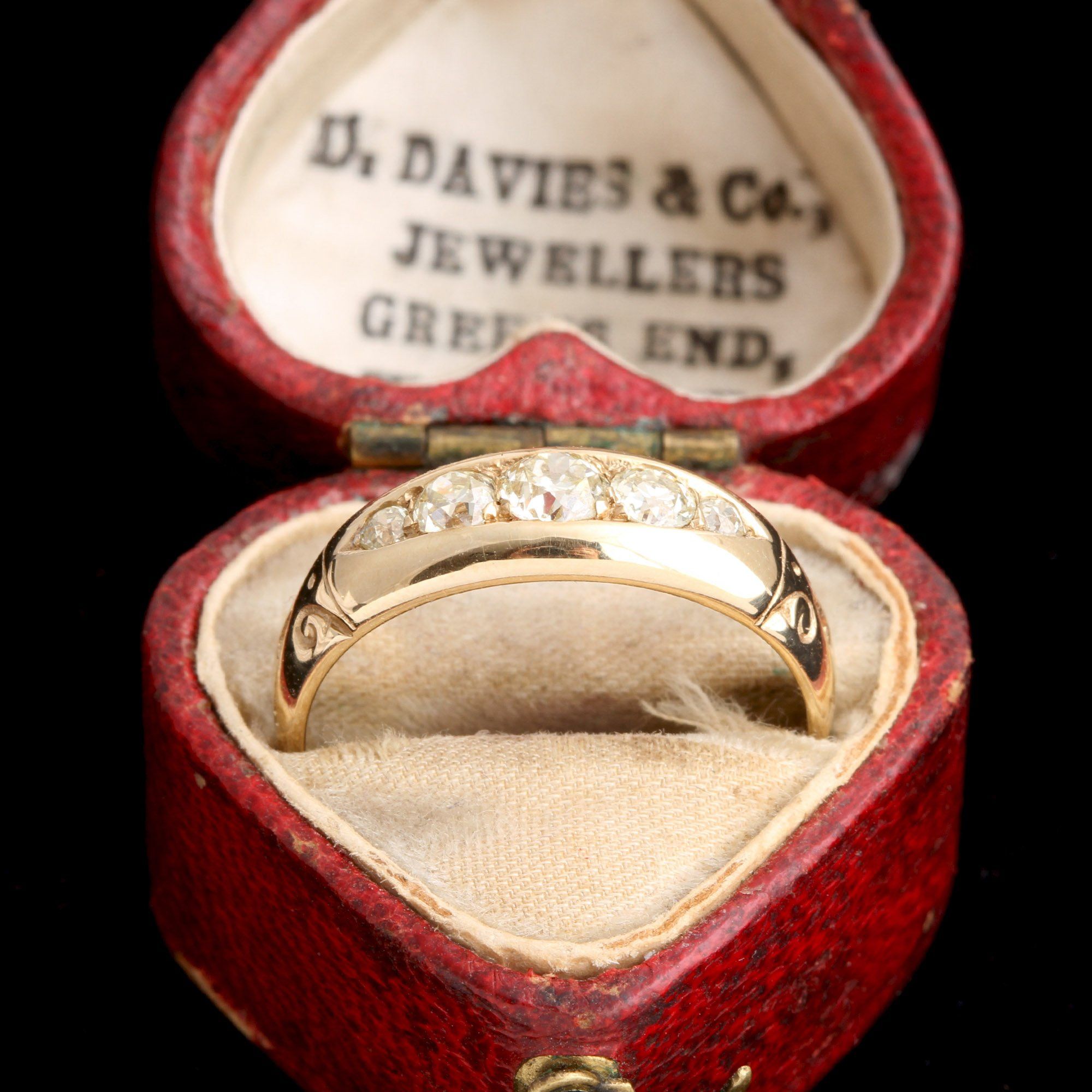Victorian Old European Cut Five Diamond Ring