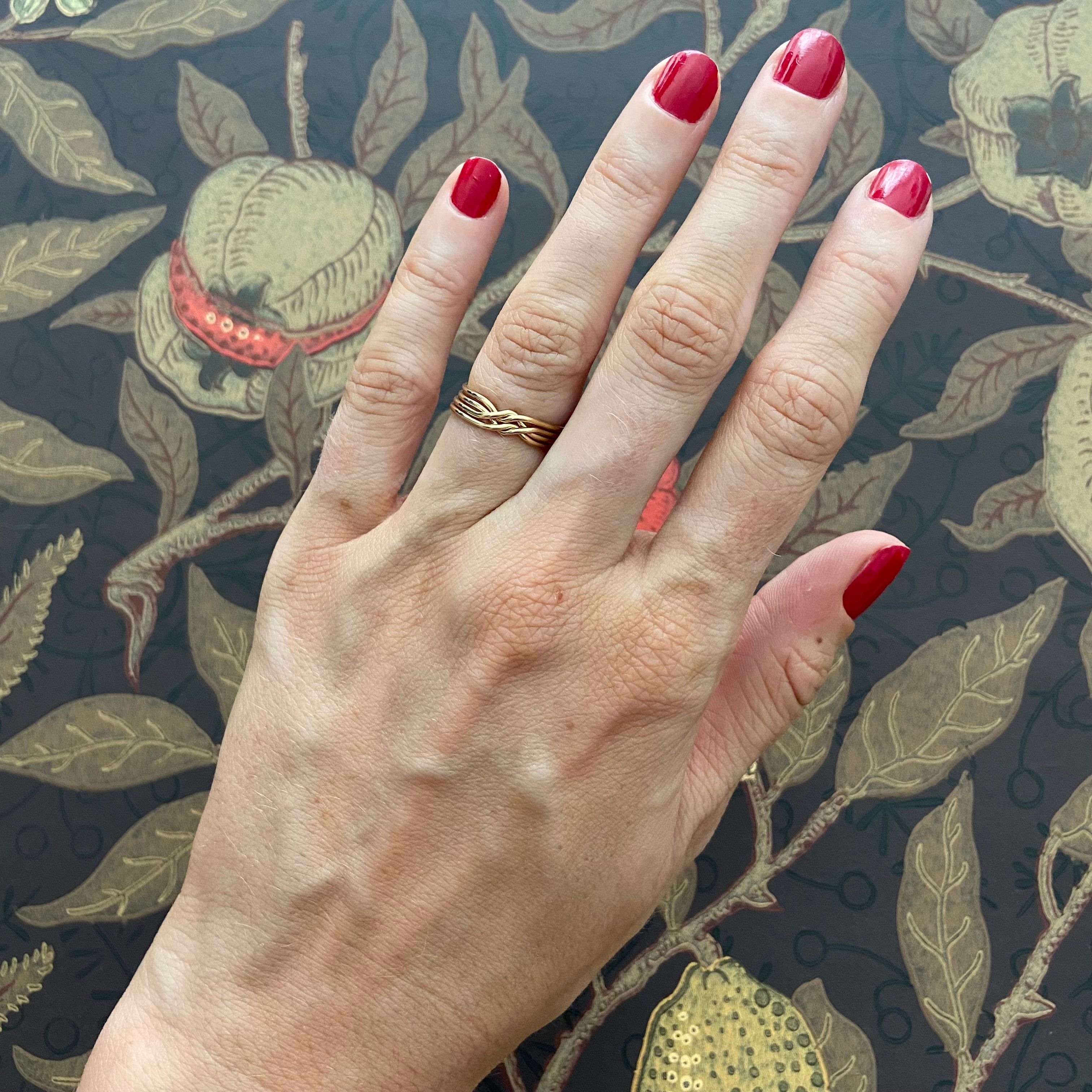 Gold Fill & Silver Puzzle Rings — Erica Weiner