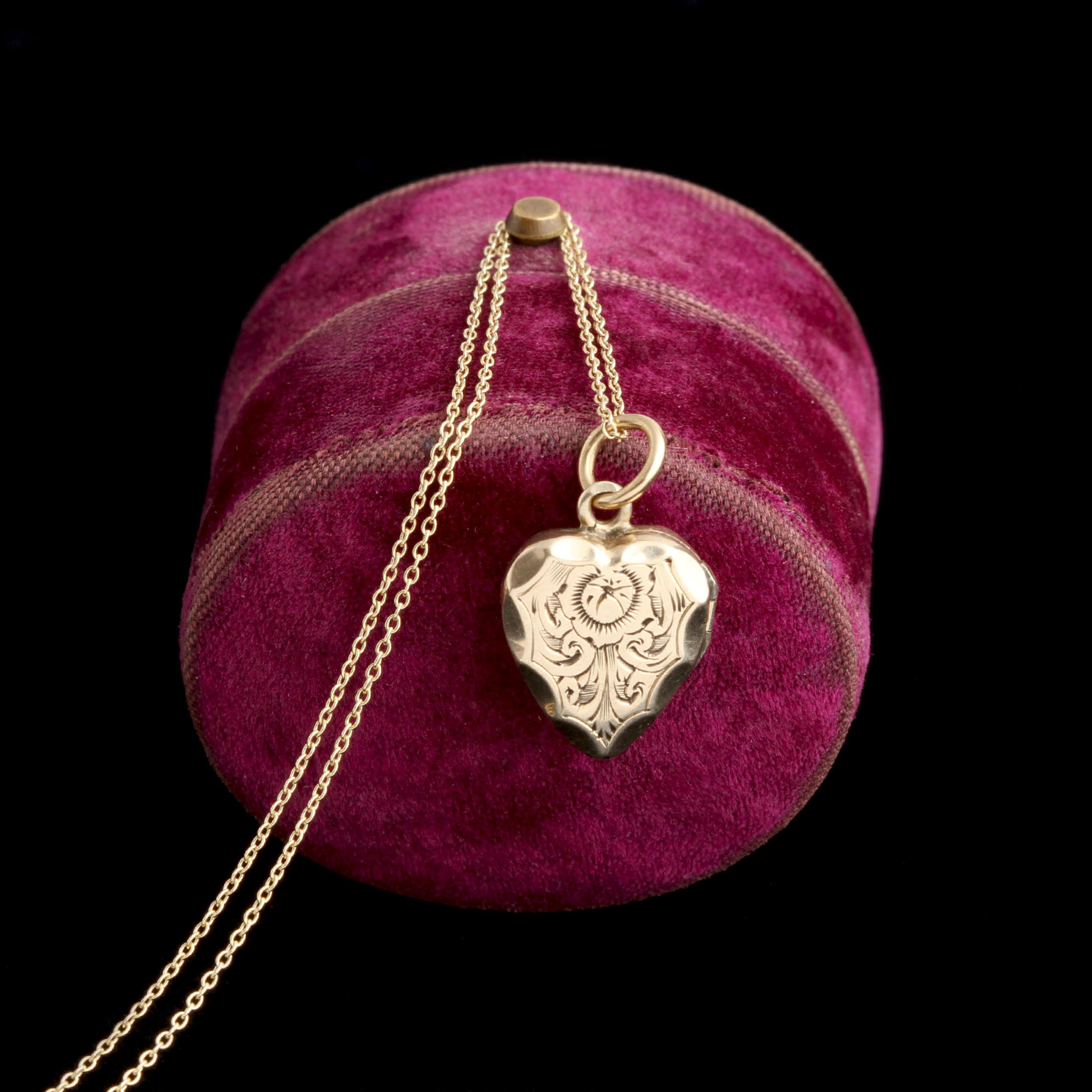 Victorian Faceted Heart Locket