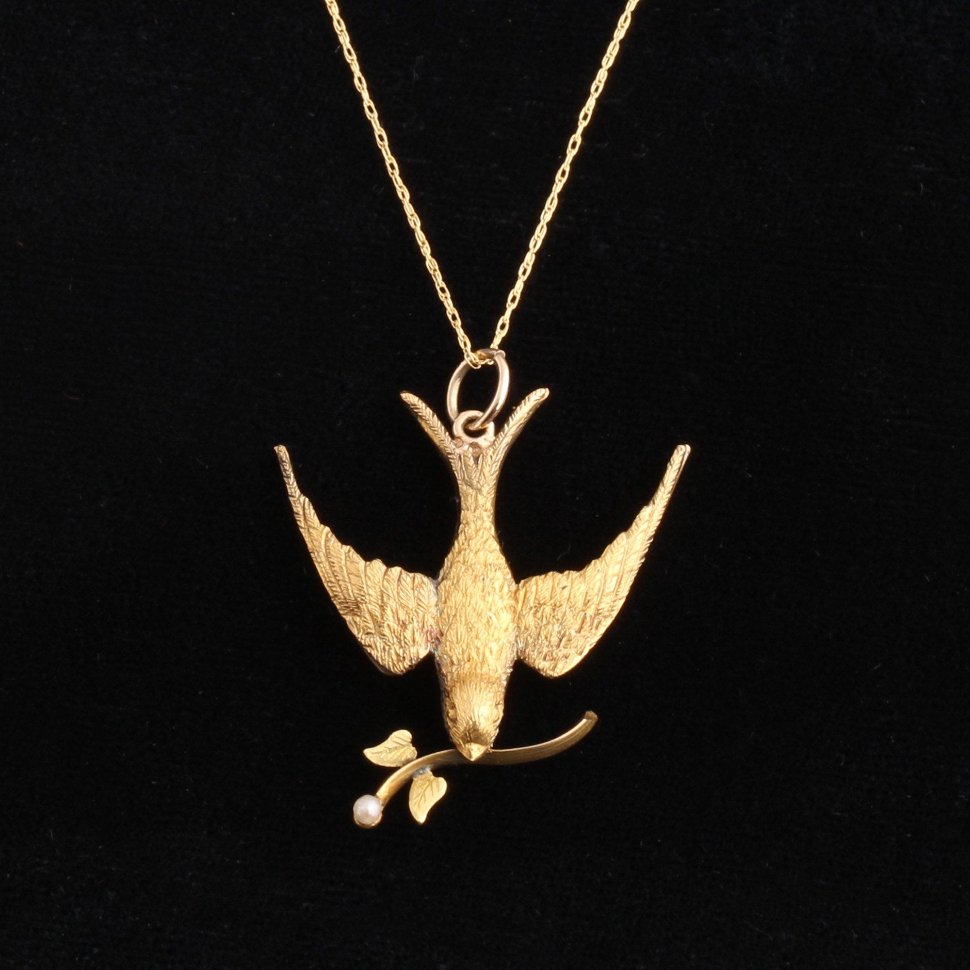 Victorian Swallow Necklace