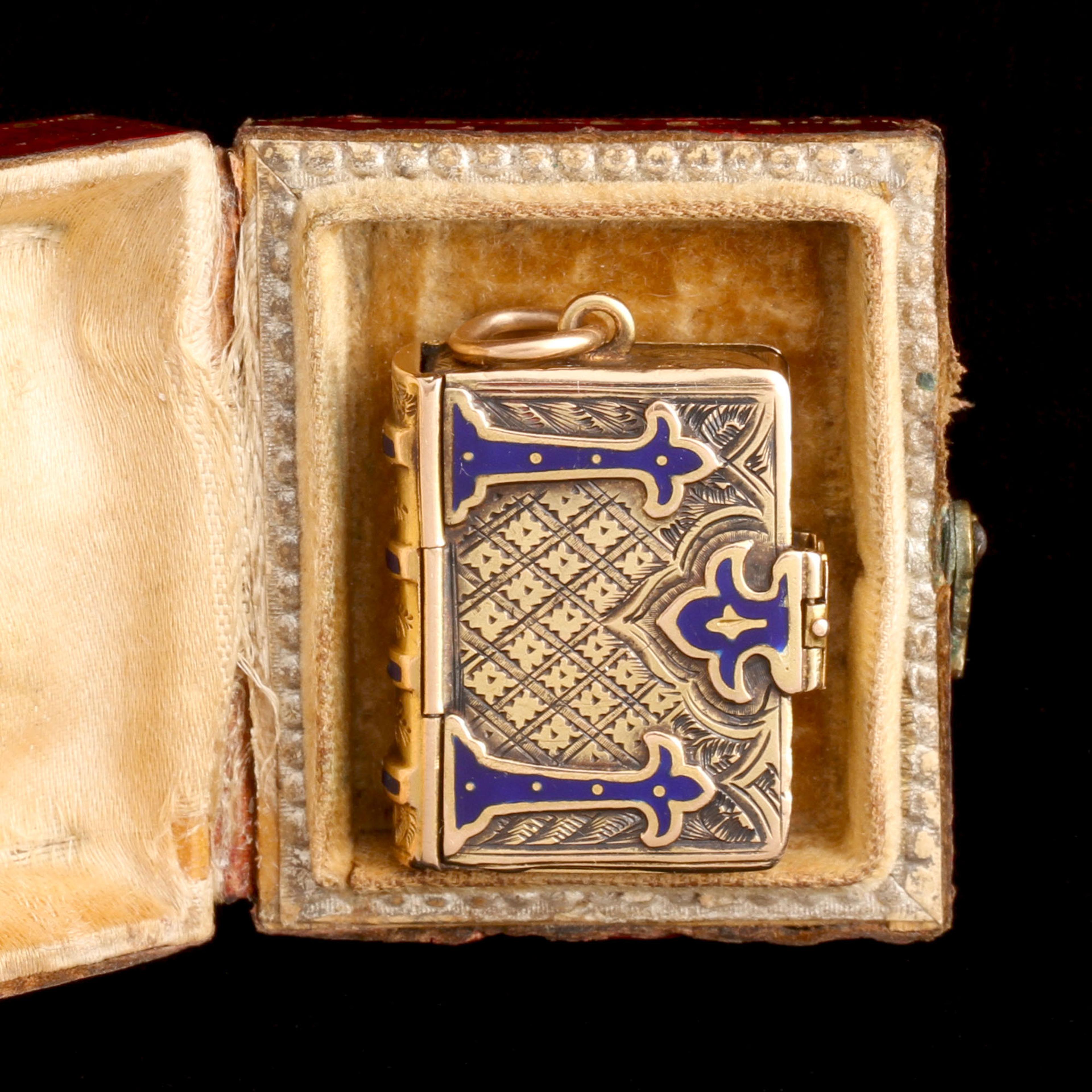 Mid 19th Century French Multi Compartment Book Locket