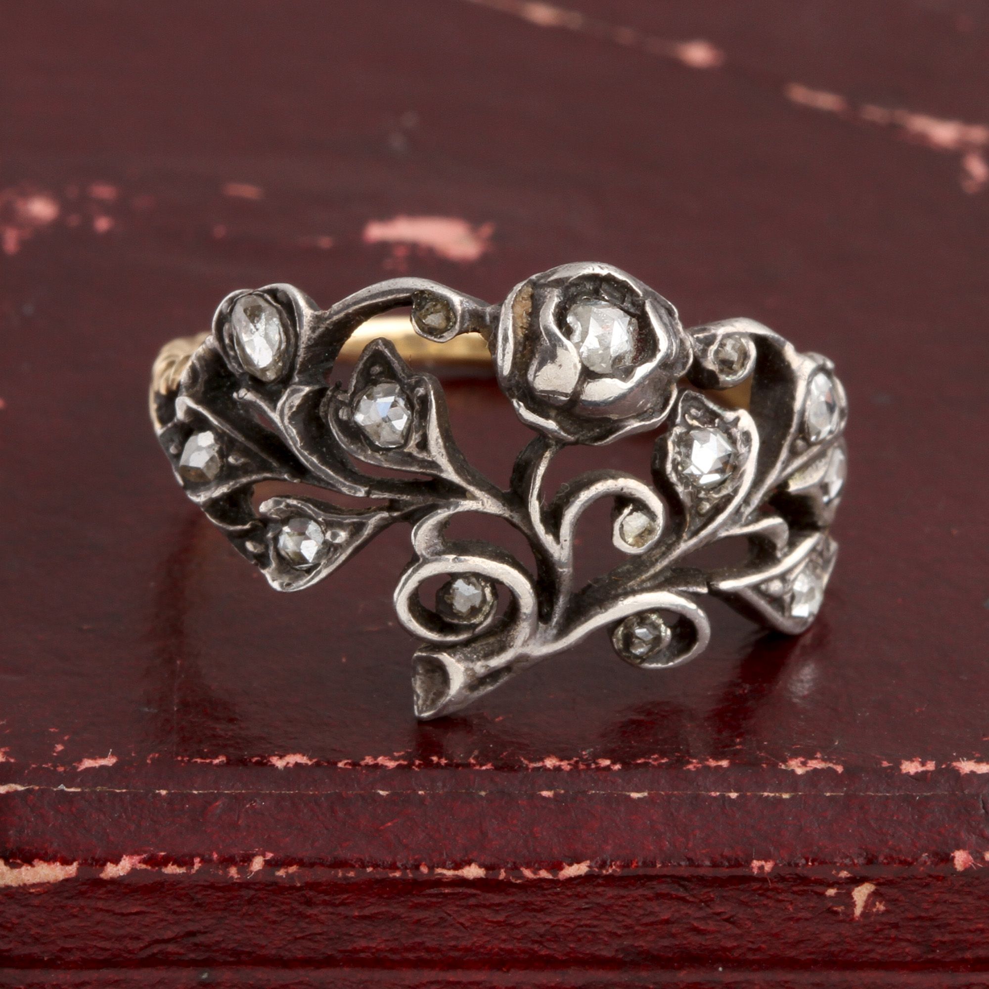 18th Century Rose Cut Diamond Giardinetti Ring