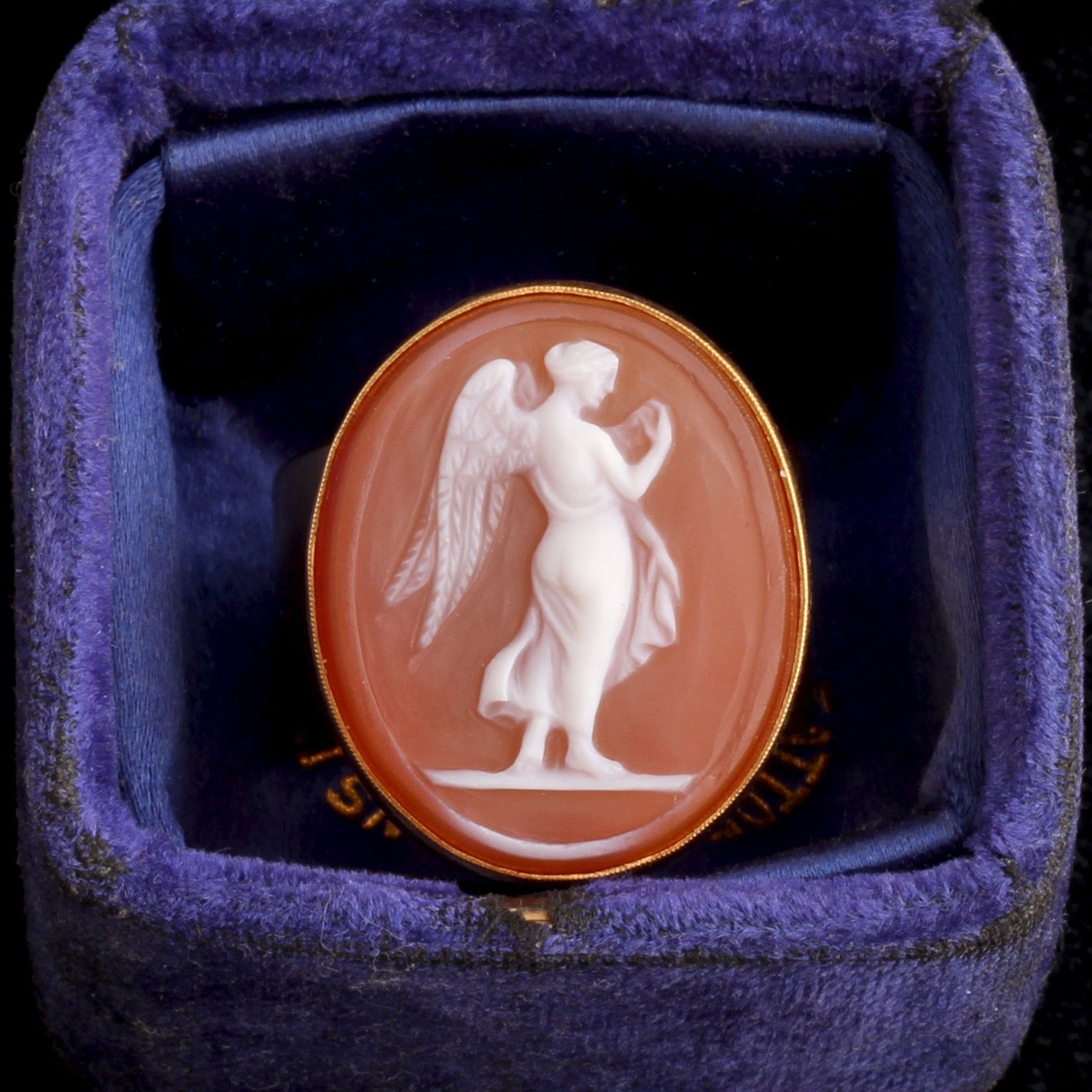 Victorian Angel Cameo Ring