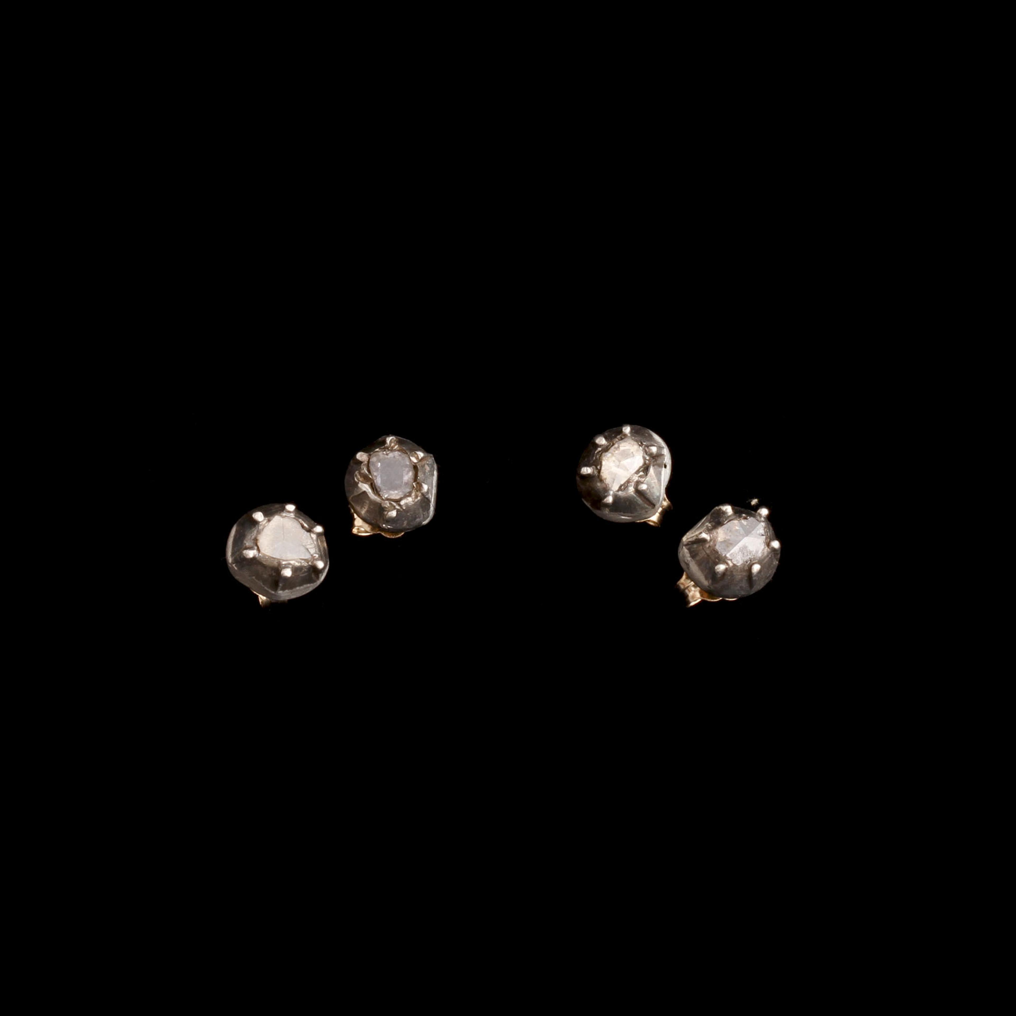 Georgian Rose Cut Diamond Studs