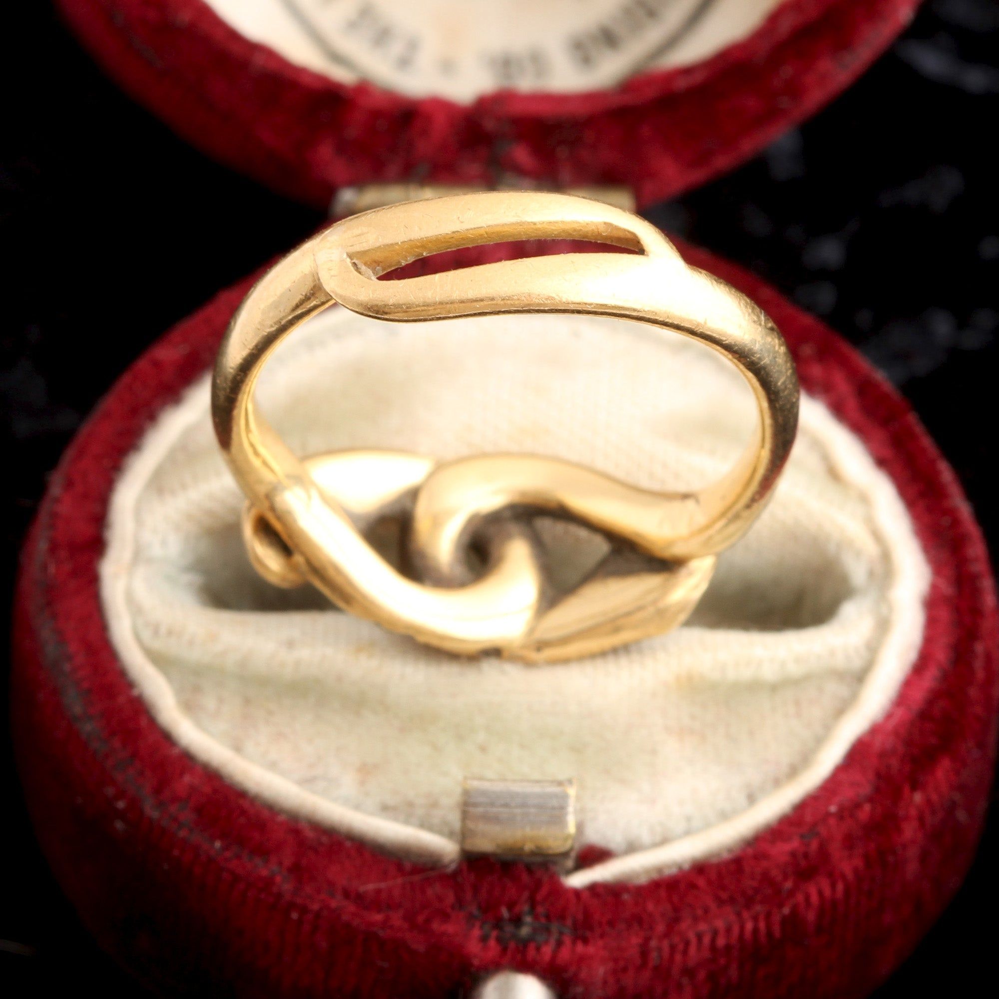 Early Victorian Ruby & Emerald Entwined Snakes Ring