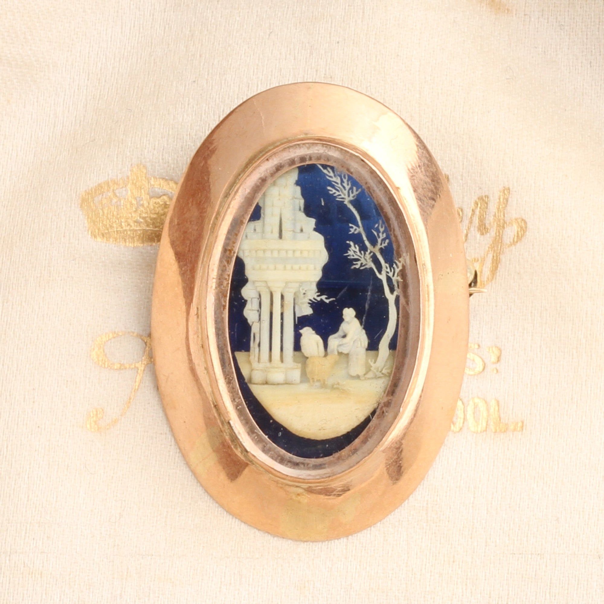 Georgian Micro-Ivory Brooch
