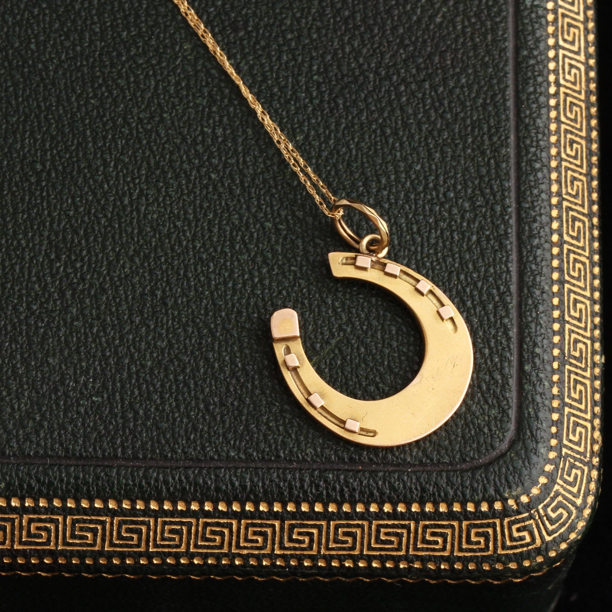 Victorian Horseshoe Charm Necklace