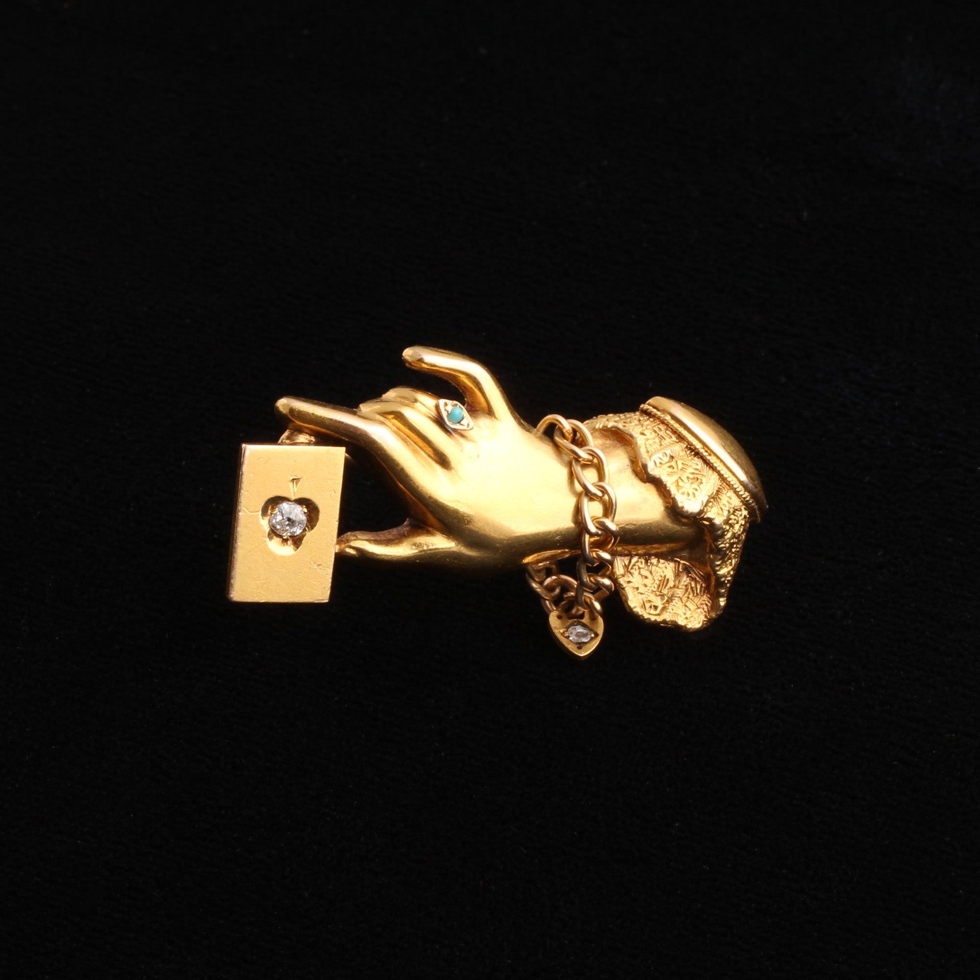 Late Victorian Fortune Teller Brooch