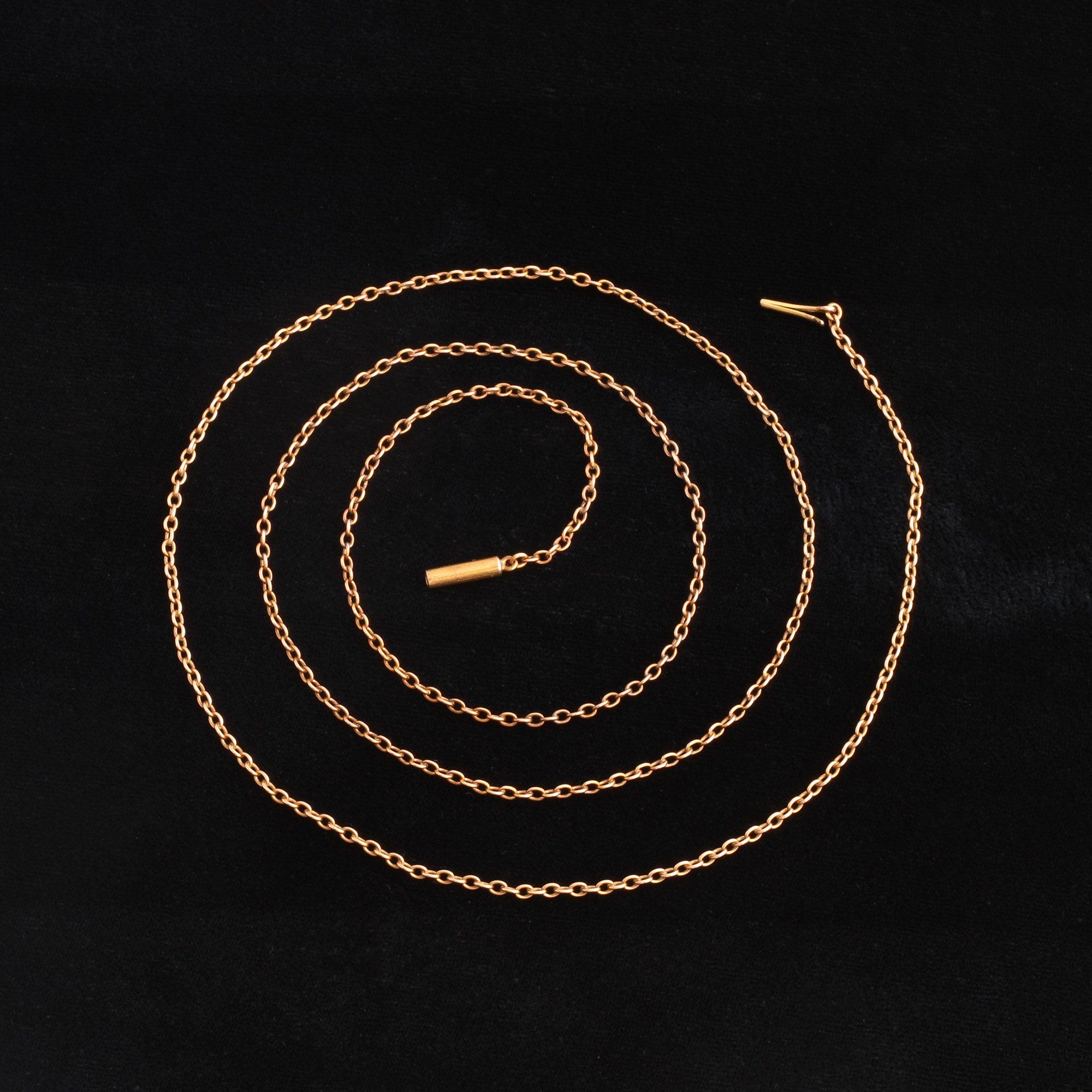 Victorian 27" Rose Gold Cable Chain